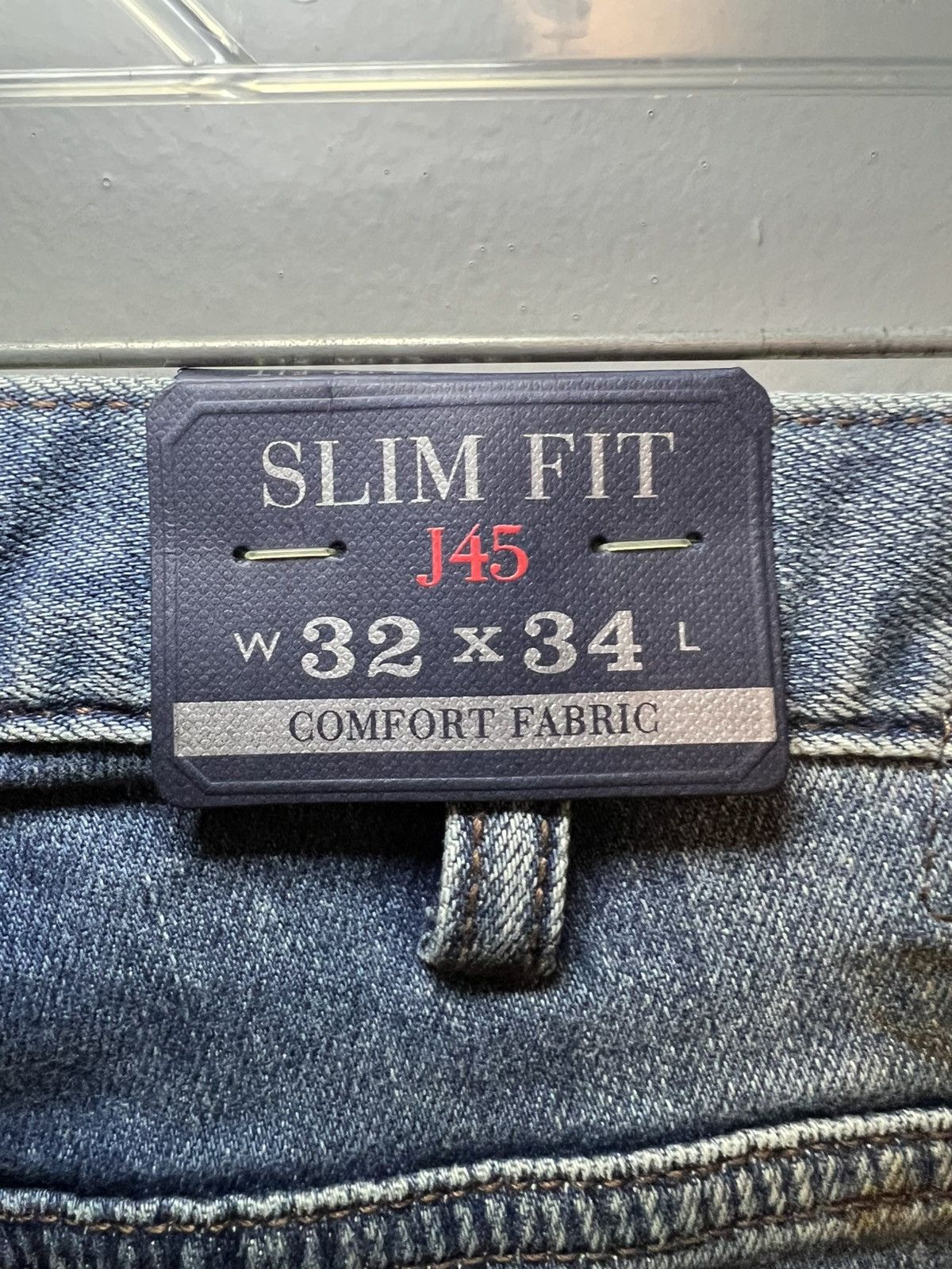 Armani Armani Jeans J45 slim fit faded blue jeans Size US 32 / EU 48 - 15 Thumbnail