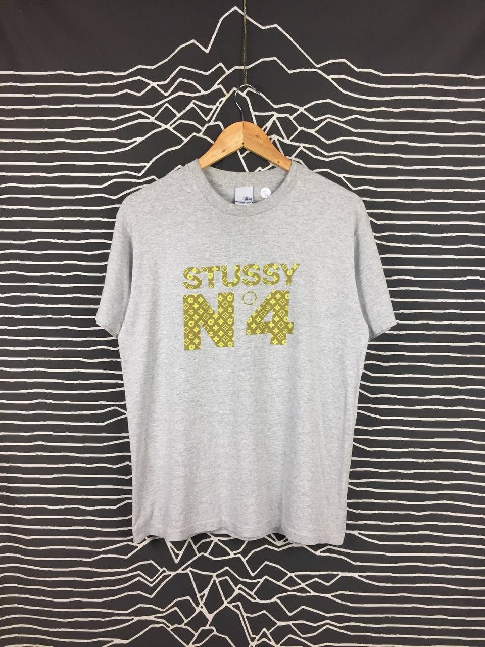 Stussy Vtg 90s Stussy No.4 LV Monogram Made In Usa Tee Size US M / EU 48-50 / 2 - 1 Thumbnail