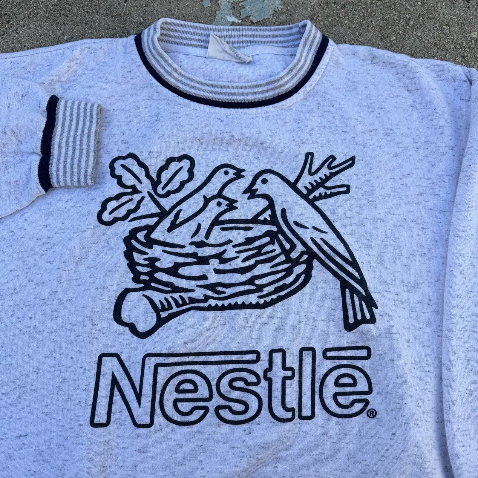 Swingster × Vintage Vintage 90s Swingster Nestle Big Logo Sweatshirt Large Men Size US L / EU 52-54 / 3 - 1 Thumbnail