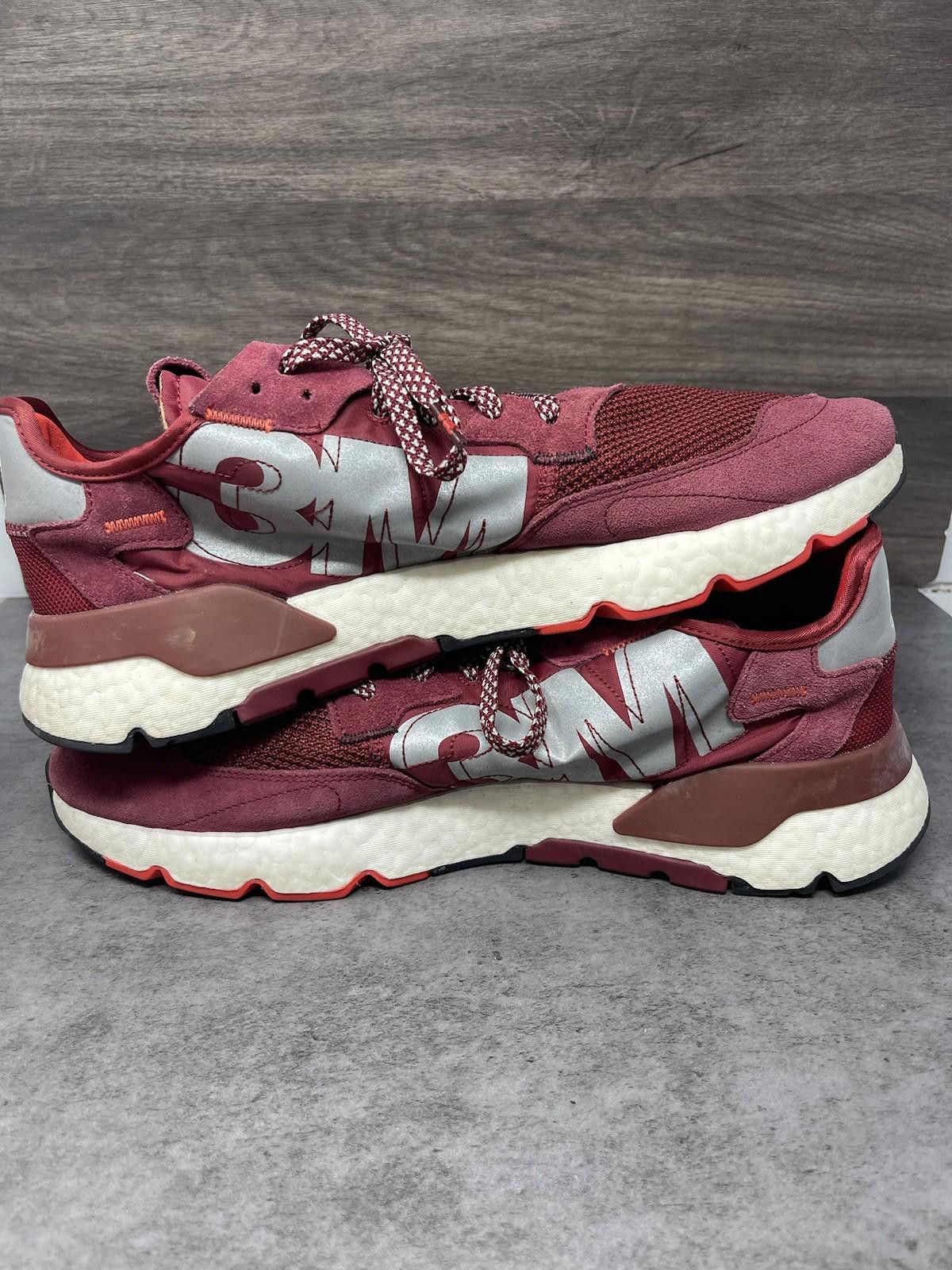 Adidas Adidas Nite Jogger Shoes Mens Size 14 Red Boost 3M Size US 14 / EU 47 - 7 Thumbnail