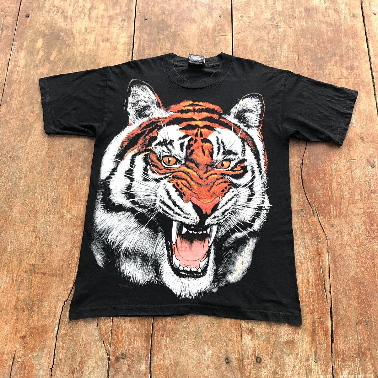 Vintage Vintage Tiger Face Trinity Products Rare T Shirt Size US L / EU 52-54 / 3 - 2 Thumbnail