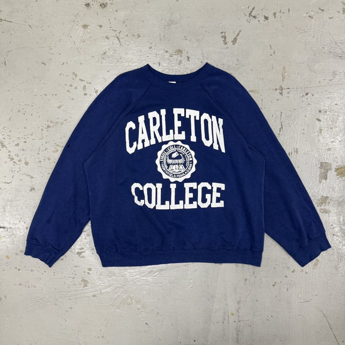 Vintage Vintage 70s 80s Carleton College University Sweatshirt Size US L / EU 52-54 / 3 - 1 Thumbnail