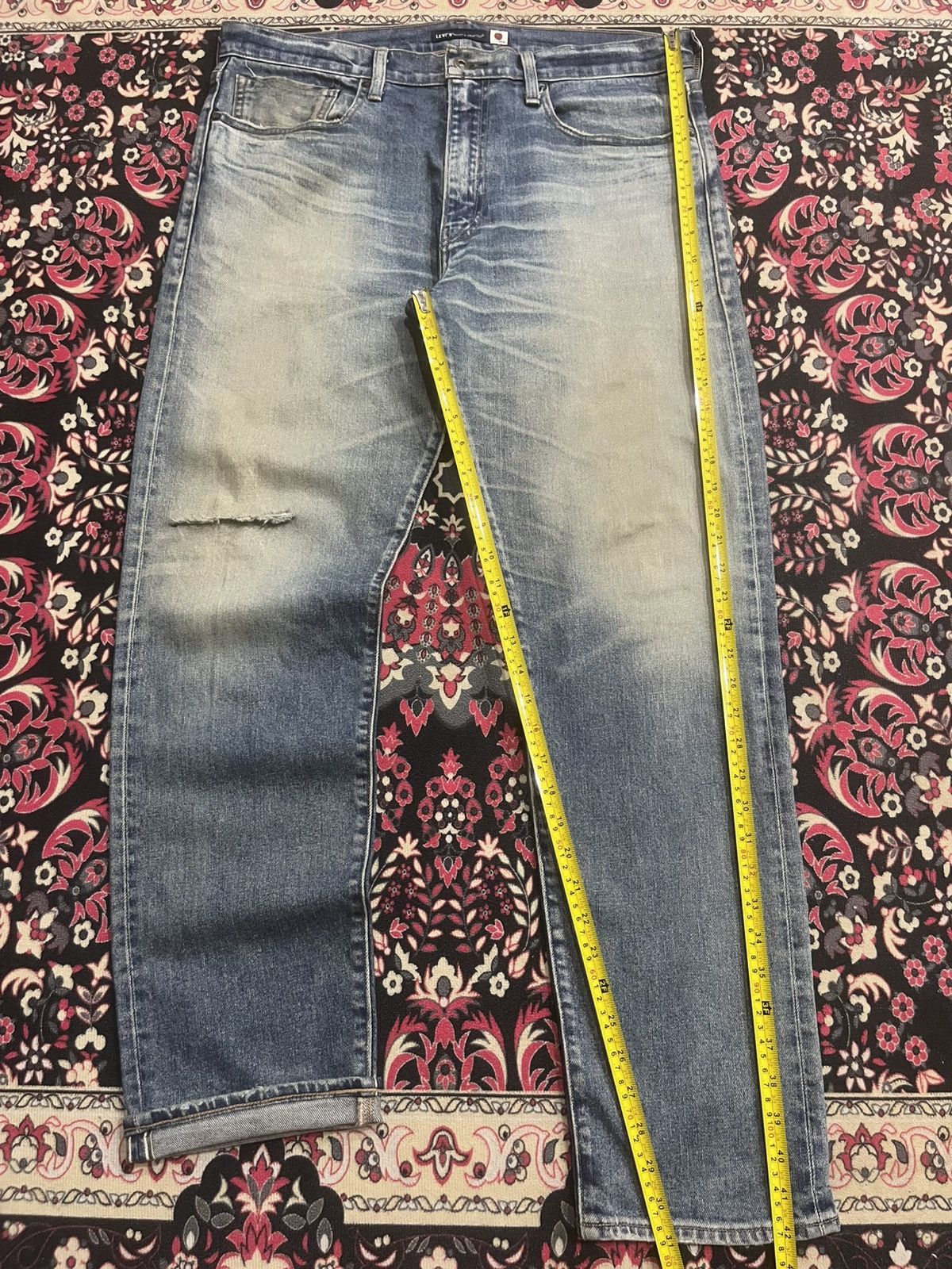Levi's Made & Crafted Vintage Levi’s Made & Crafted Big E 502 Taper Selvedge Jeans Size US 36 / EU 52 - 13 Thumbnail