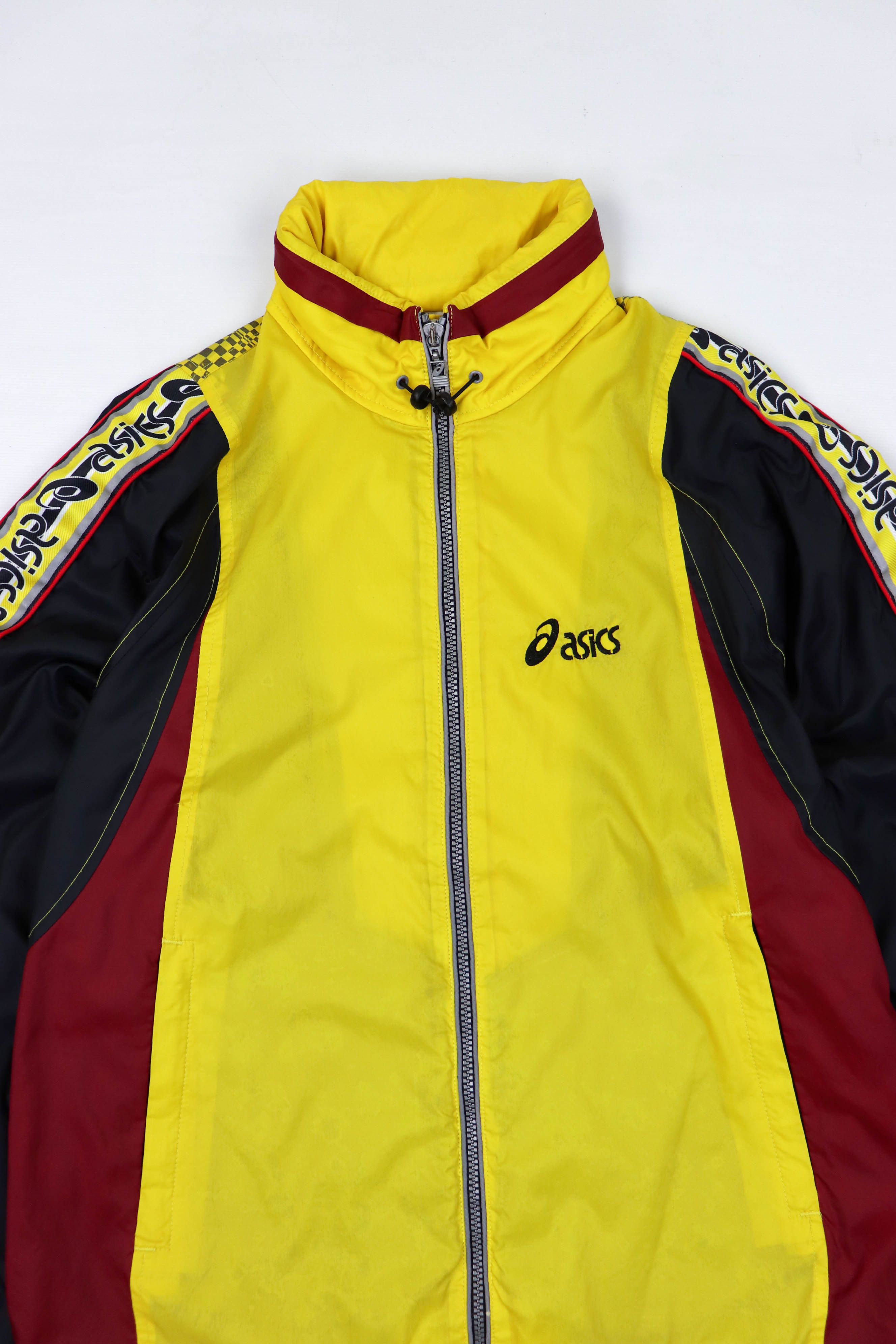 Asics Asics Vintage Reflective 3D Print Track Windbreaker Jacket Size US L / EU 52-54 / 3 - 6 Thumbnail