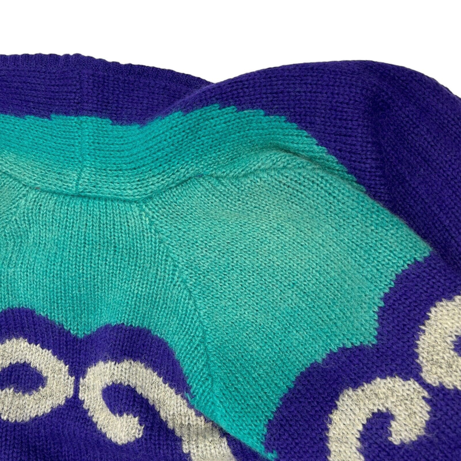 Vintage Vintage Open Front Cardigan Sweater Jacket Heart Purple M Size US M / EU 48-50 / 2 - 6 Thumbnail