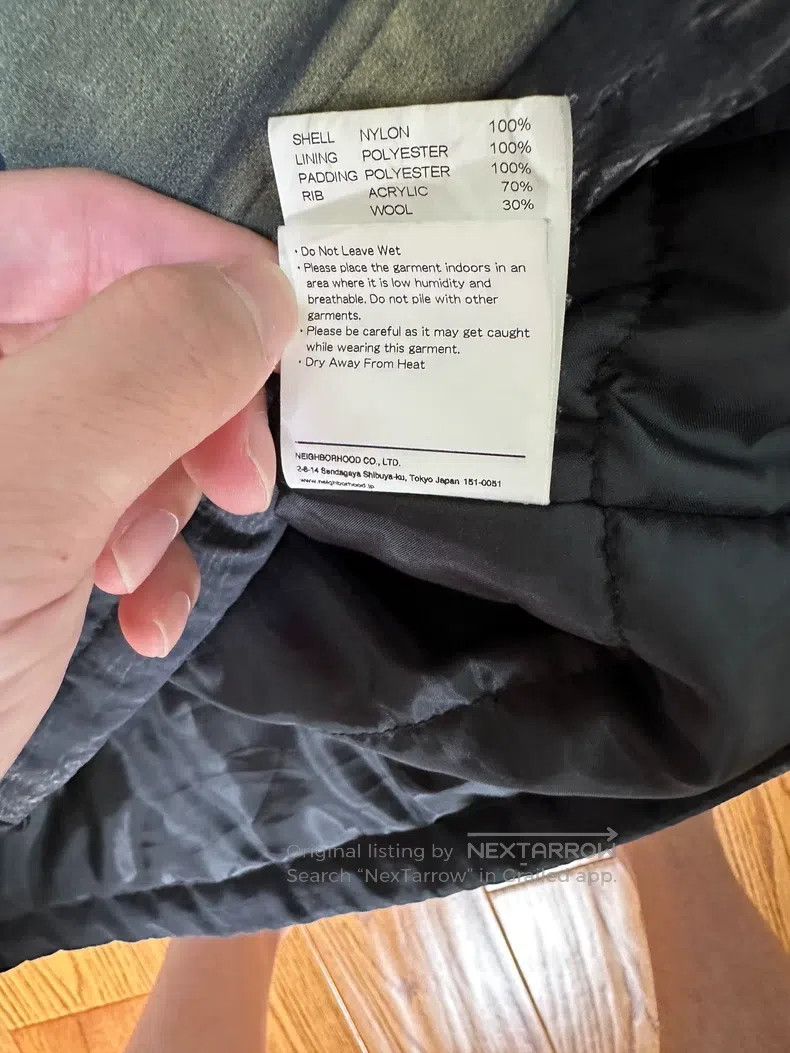 Neighborhood Neighborhood Two-in-One Detachable Sleeve Biker Cotton Jac Size US L / EU 52-54 / 3 - 6 Thumbnail