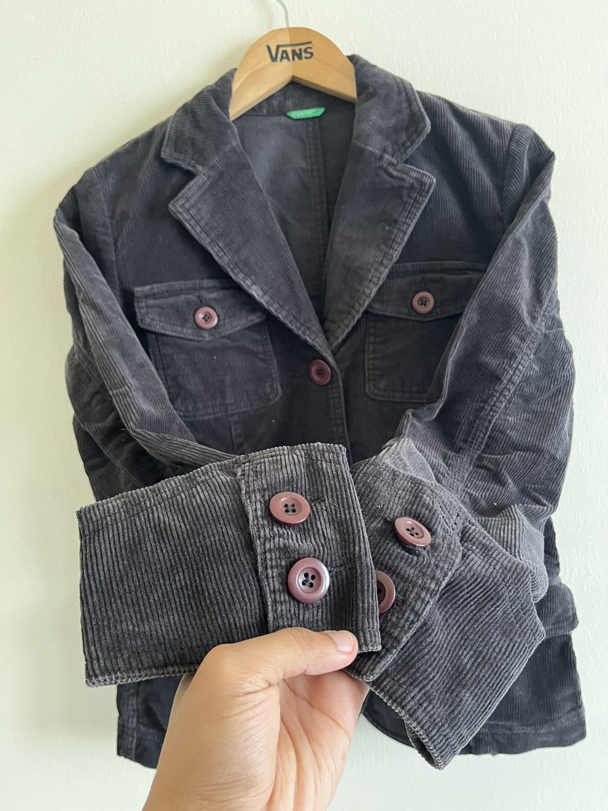 United Colors Of Benetton United Colors Of Benetton Corduroy Jacket Size M / US 6-8 / IT 42-44 - 7 Thumbnail
