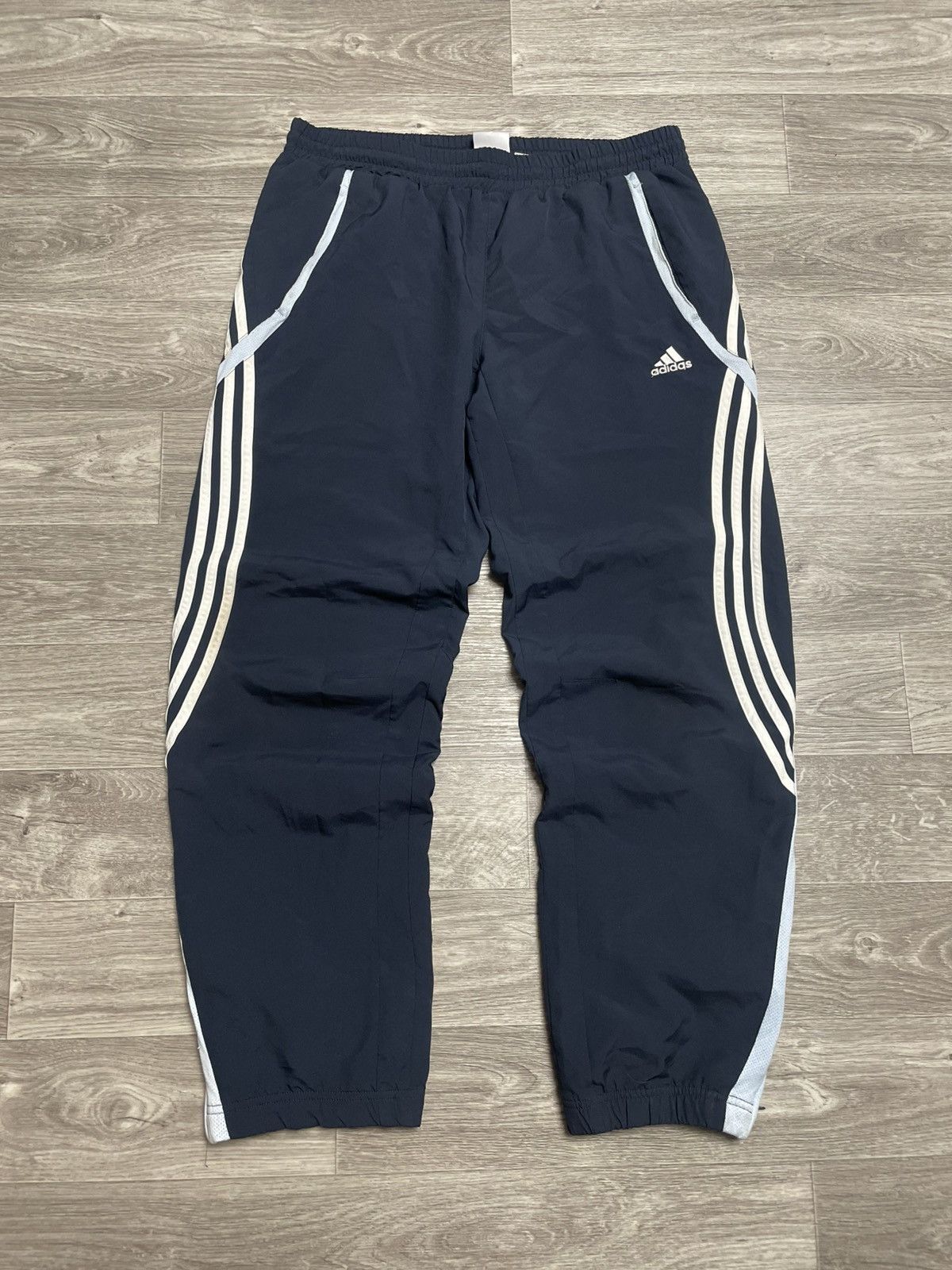 Adidas Vintage Adidas 3-Stripe Track Pants 2000s Y2K Size US 34 / EU 50 - 1 Thumbnail