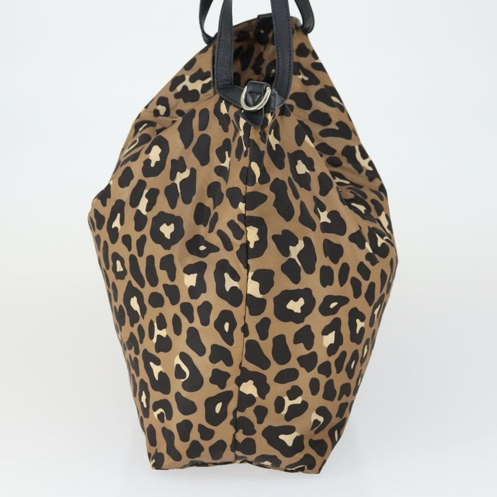 Jimmy Choo Jimmy Choo Leopard Print Nylon Tote Bag with Baby pouch Size ONE SIZE - 6 Thumbnail