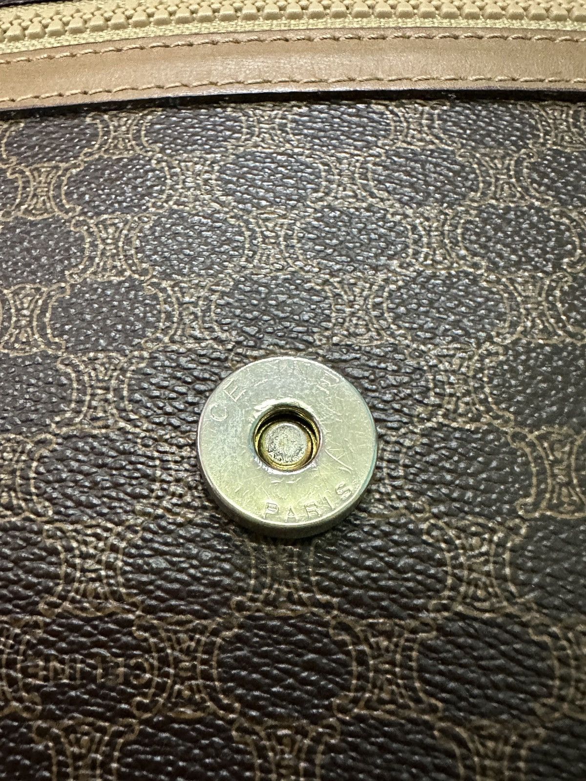 Celine × Vintage AUTHENTIC VINTAGE CELINE MACADAM CLUTCH BAG Size ONE SIZE - 22 Thumbnail