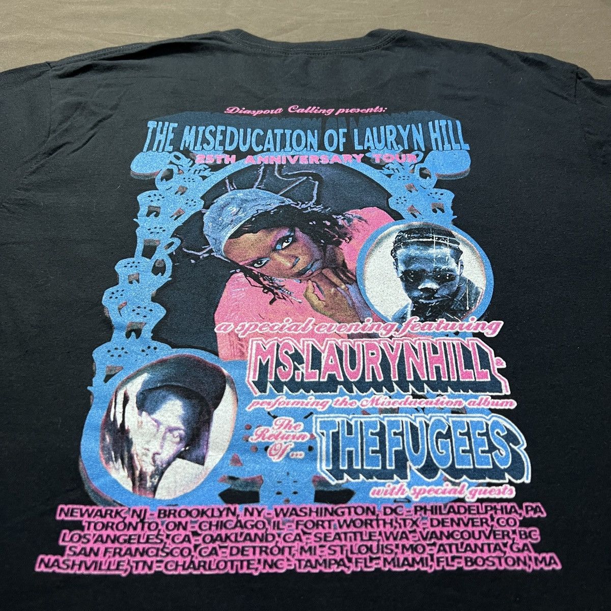 Rap Tees 2023 Lauryn Hill 25th Anniversary Tour Fugees Promo Tee L Size US L / EU 52-54 / 3 - 5 Thumbnail
