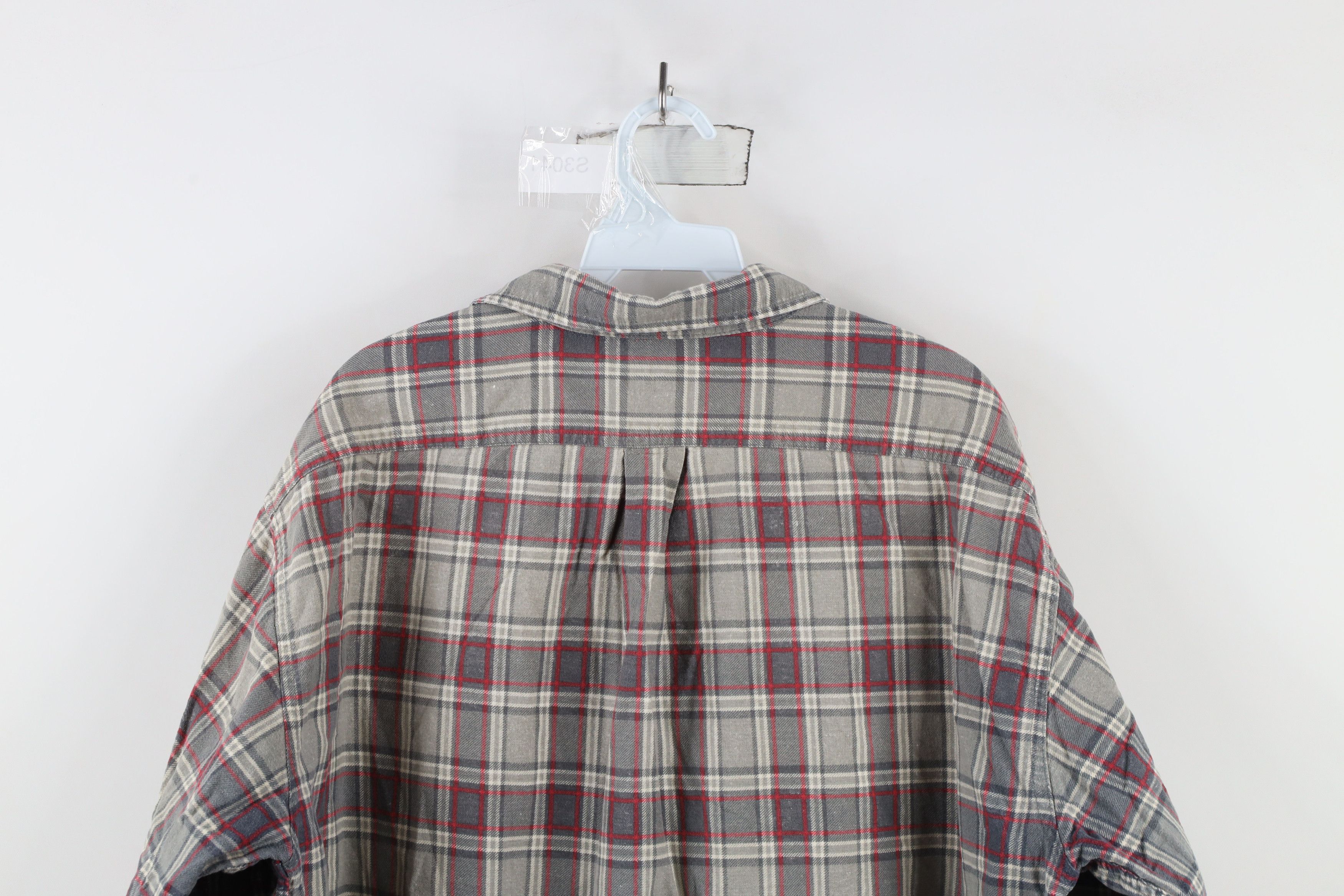 J.Crew × Vintage Vintage 90s J Crew Flannel Collared Button Shirt Plaid Size US L / EU 52-54 / 3 - 12 Thumbnail