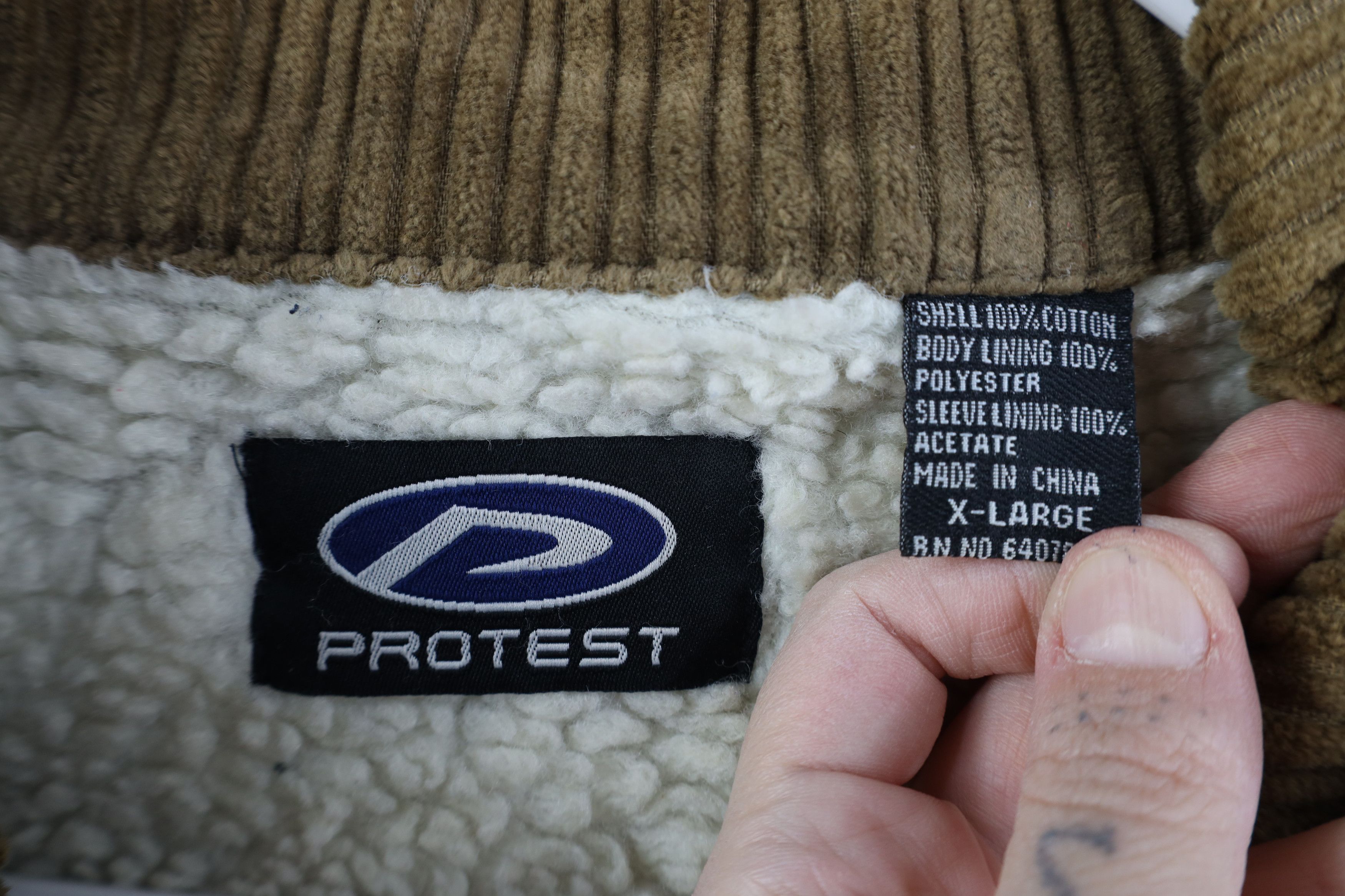 Vintage Vintage 90s Streetwear Pile Fleece Lined Corduroy Jacket Size US XL / EU 56 / 4 - 9 Thumbnail