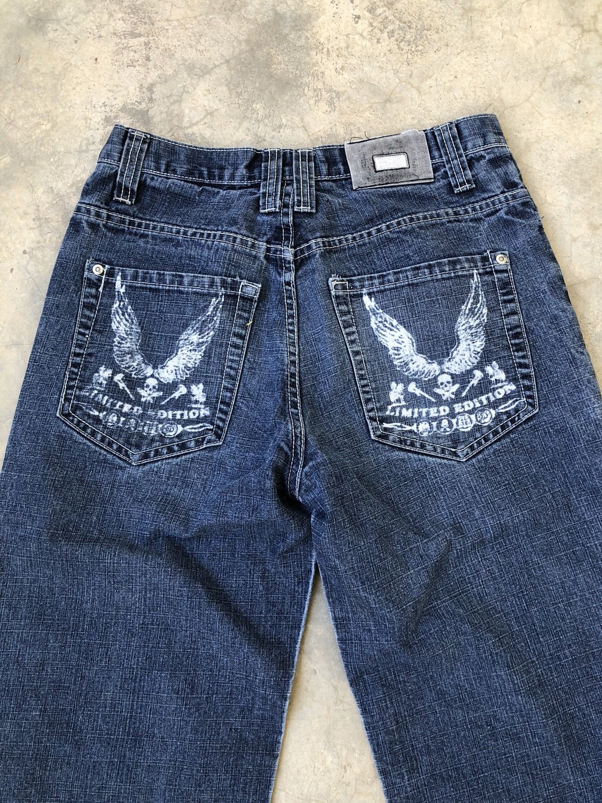 Southpole Southpole Y2K Horizontal Printed Denim Pants Size US 30 / EU 46 - 10 Thumbnail