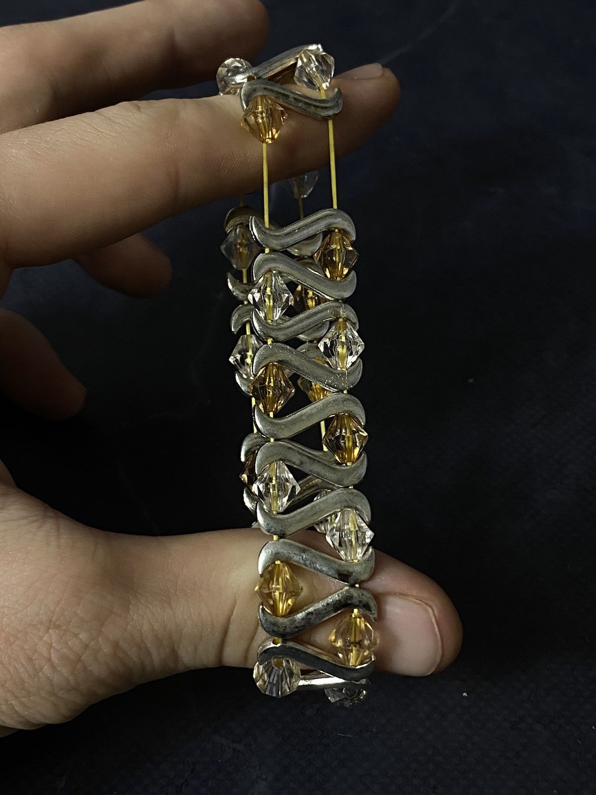 Japanese Brand Vintage Crystal Bracelet Size ONE SIZE - 5 Thumbnail