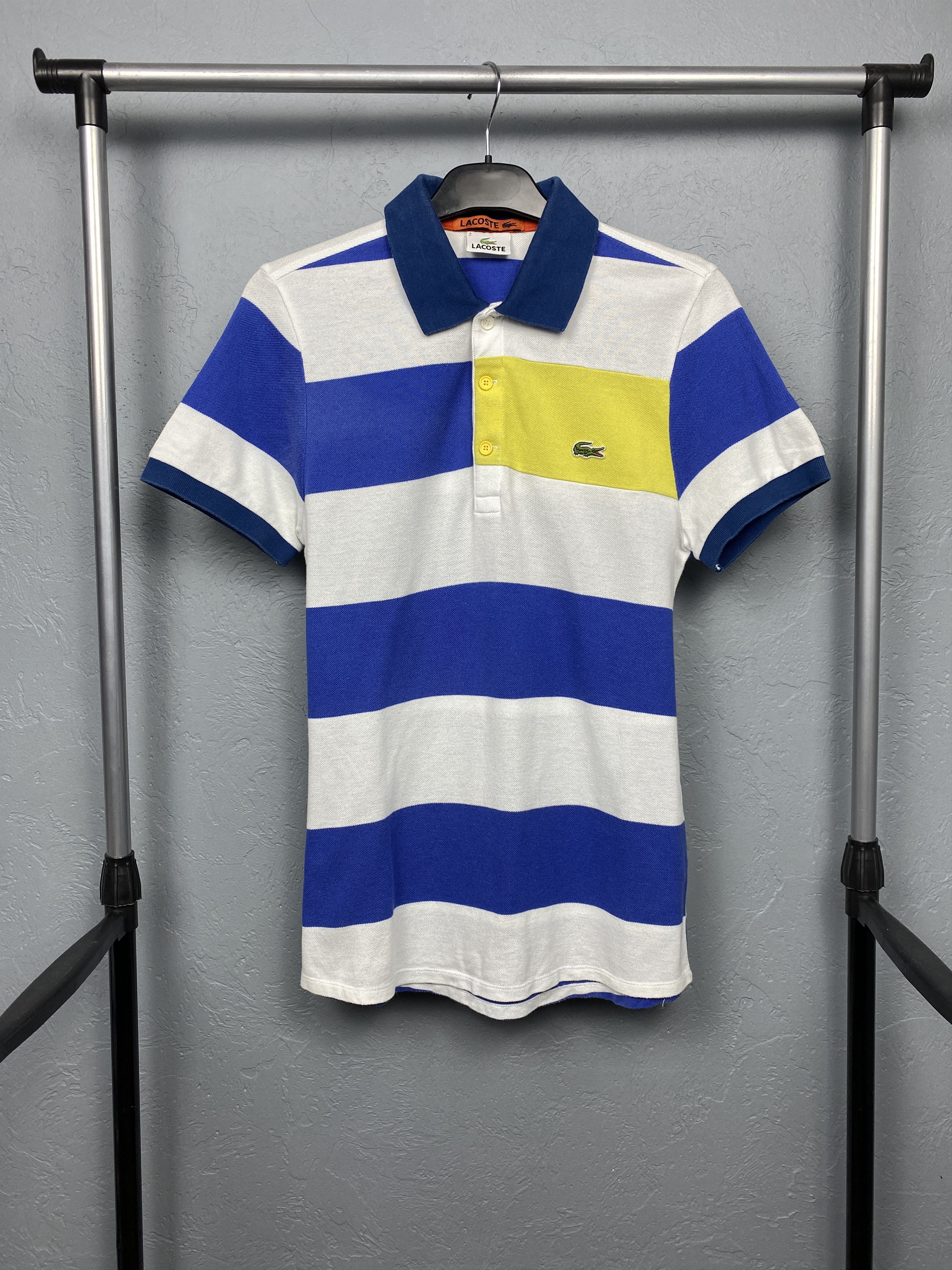 Lacoste Lacoste Vintage Mens Striped Polo Shirt Size 2 S Size US S / EU 44-46 / 1 - 1 Thumbnail
