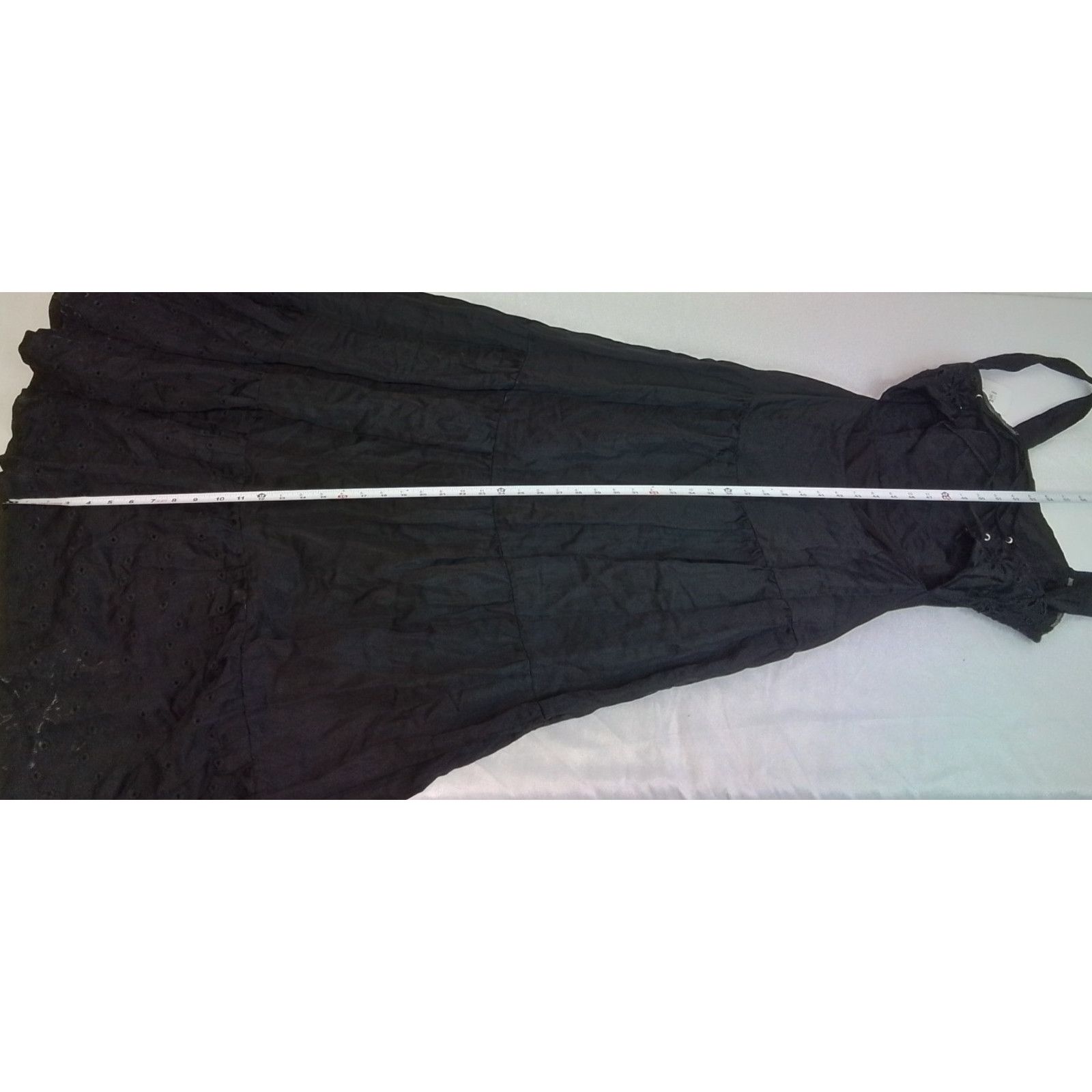 Karina Grimaldi Karina Grimaldi Maxi Dress Women's XS Black Lace Up NWT Size XS / US 0-2 / IT 36-38 - 15 Thumbnail