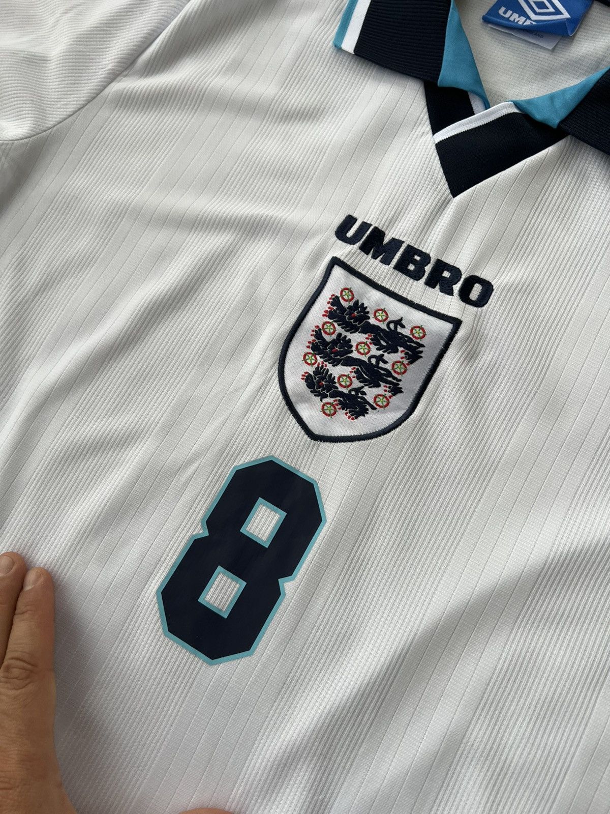Umbro Umbro England Gascoigne 8 Football Vintage Jersey Size US M / EU 48-50 / 2 - 7 Thumbnail