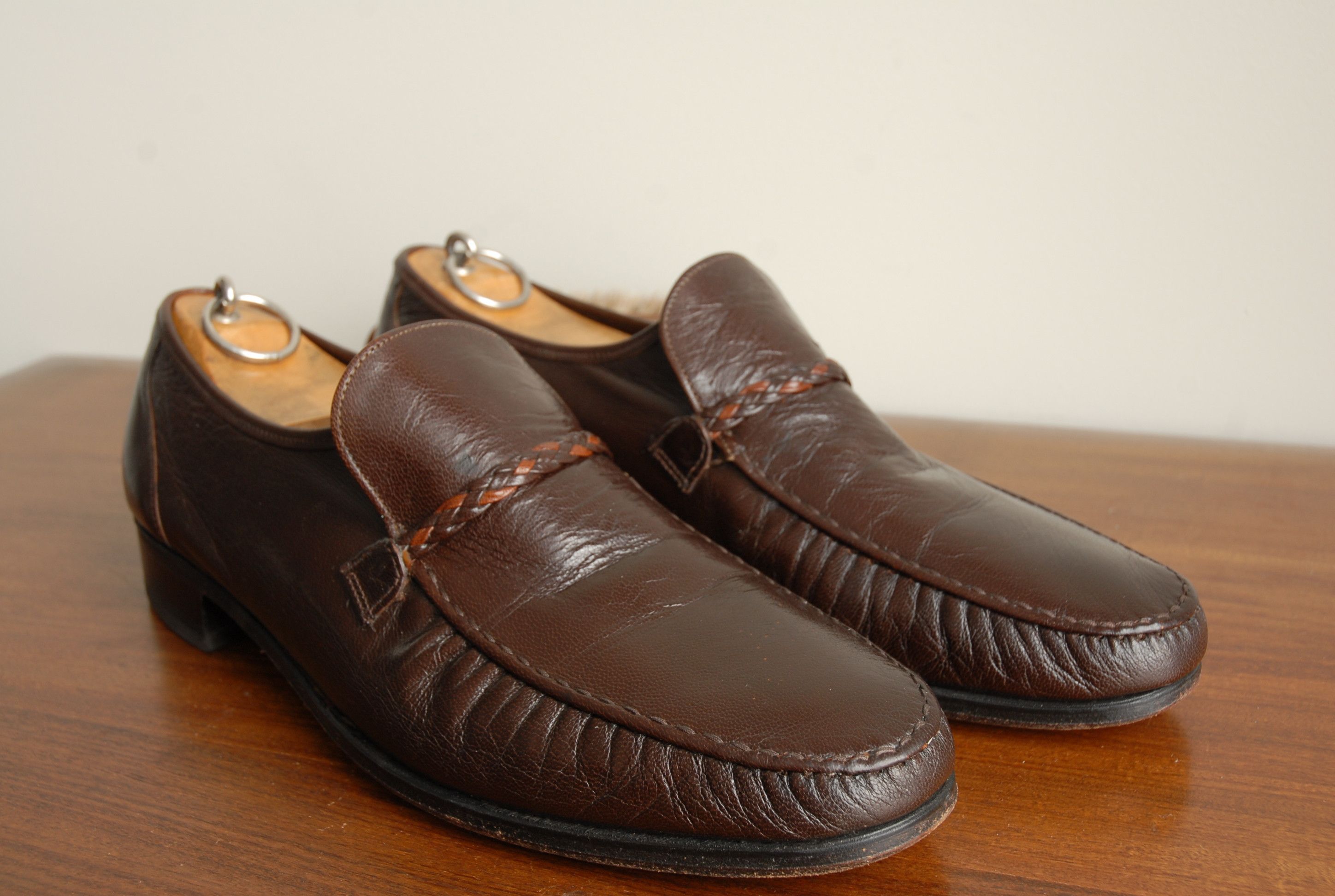 Florsheim × John McHale Brown soft leather loafer Size US 11.5 / EU 44-45 - 4 Thumbnail