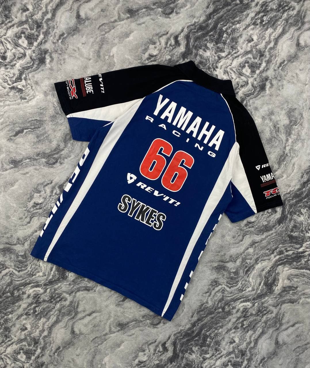 Yamaha Vintage Yamaha Racing Big Logo Polo Shirt Men Size S Blue Size US S / EU 44-46 / 1 - 2 Thumbnail
