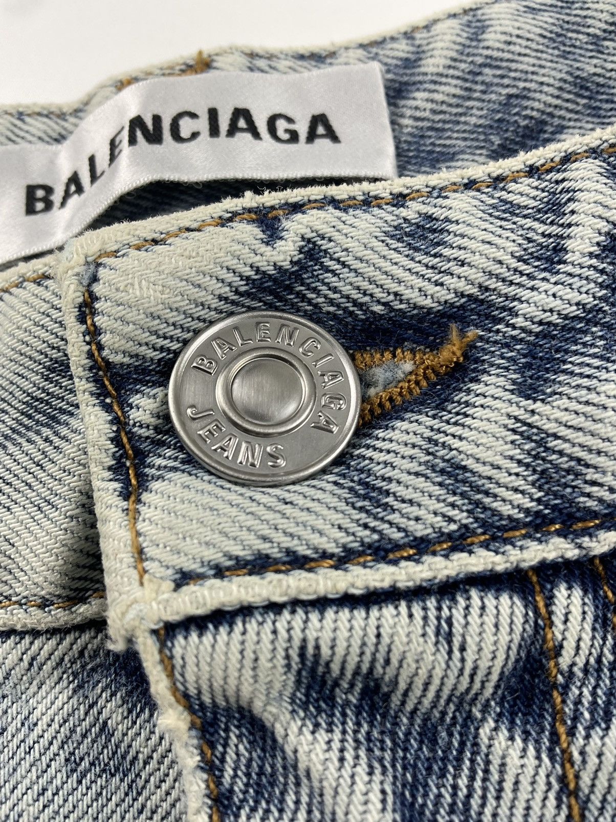 Balenciaga Balenciaga Pull-Up Denim Skirt Size 26" / US 2 / IT 38 - 9 Thumbnail