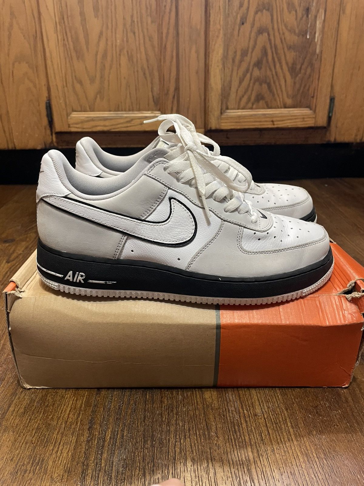 Nike × Vintage Nike Air Force 1 White JD Sports Black Neutal Grey 2005 Size US 9 / EU 42 - 5 Thumbnail