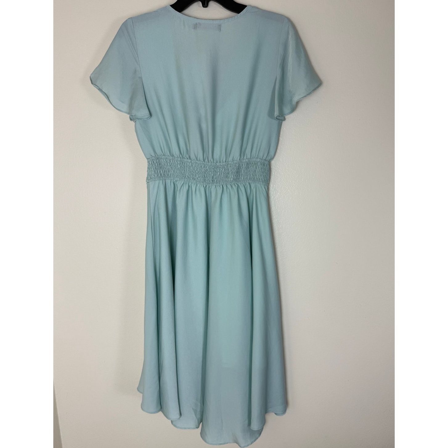 Other Women's V Neck Tie Front Ruffle Hem Midi Dress - Size Small Size S / US 4 / IT 40 - 3 Thumbnail