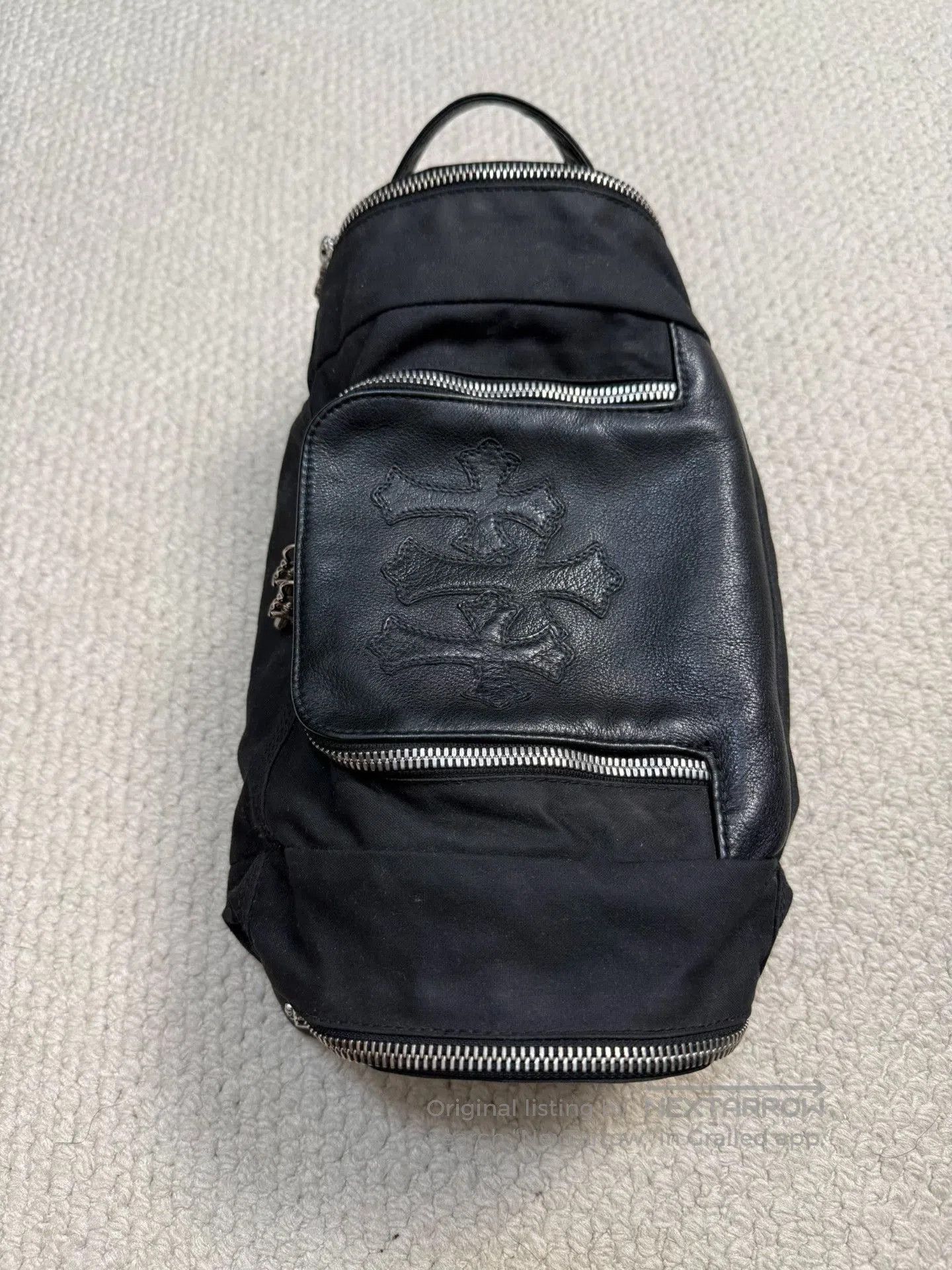 Chrome Hearts Chrome Hearts Cross Leather Wash Bag. Size ONE SIZE - 1 Thumbnail