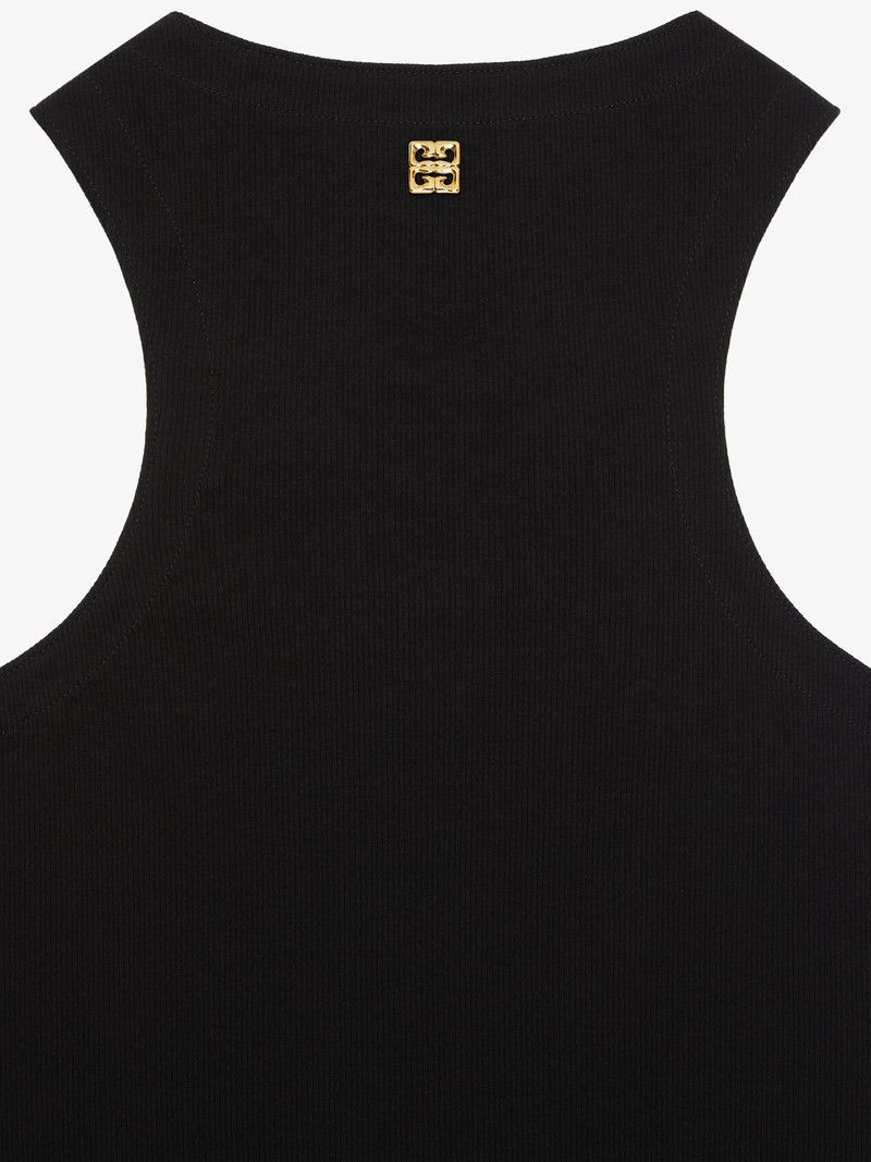 Givenchy o1w1db10326 Lace Up Tank Top in Black Size XS / US 0-2 / IT 36-38 - 5 Thumbnail