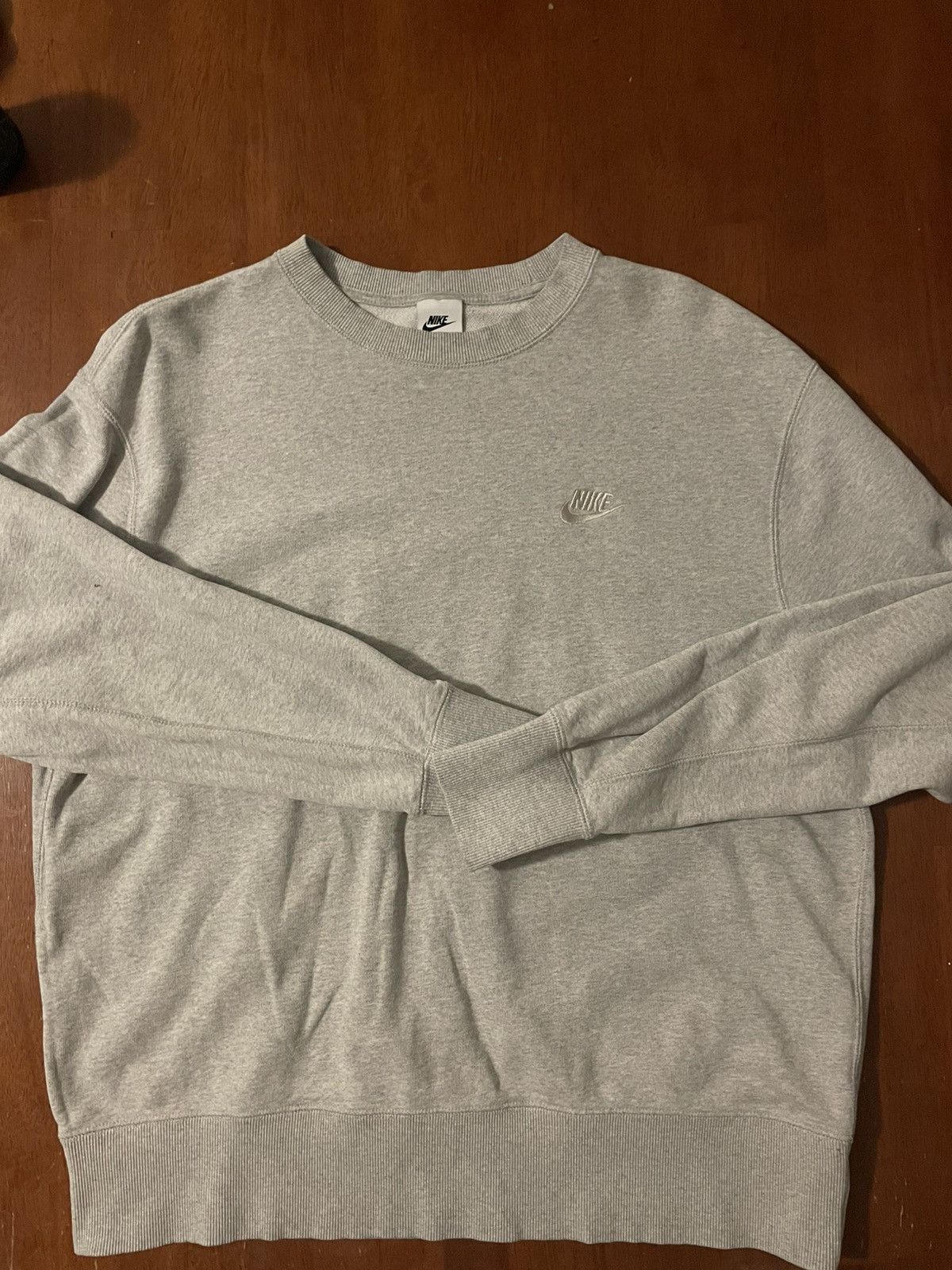 Nike Nike Sportswear Club Fleece Sweatshirt - Heather Grey -Large Size US L / EU 52-54 / 3 - 1 Thumbnail