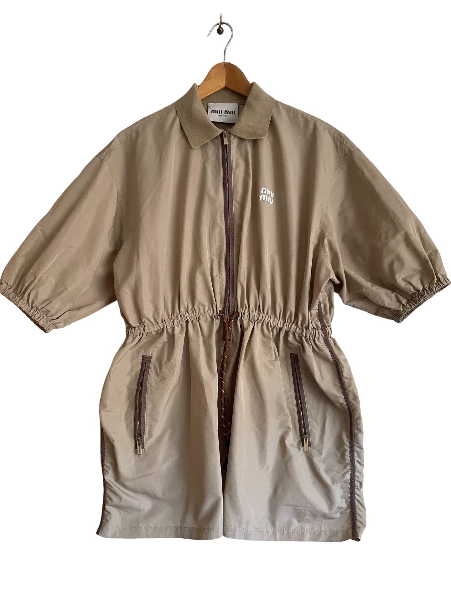 Miu Miu Miu Miu Logo Lettering Short Sleeve Dress Size 40 Size S / US 4 / IT 40 - 1 Thumbnail
