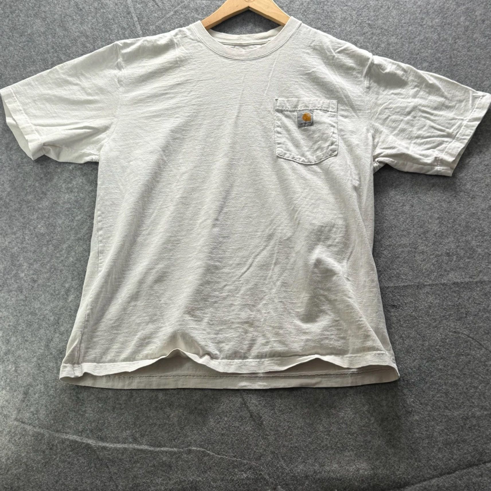 Carhartt Carhartt Shirt Mens L White Pocket Logo Tagless Crewneck Workwear Size US L / EU 52-54 / 3 - 2 Thumbnail