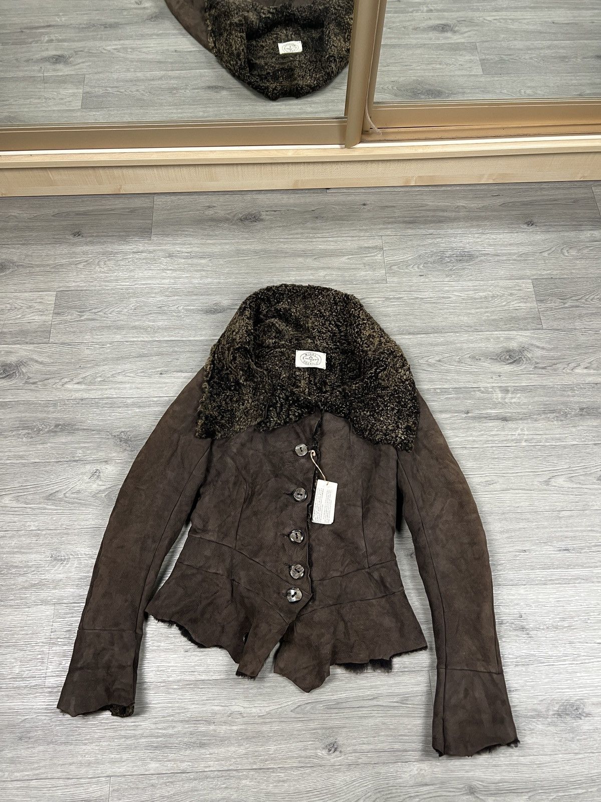 Other Rare Nigel Preston Lambskin Leather Shearling Hooded Jacket Size S / US 4 / IT 40 - 8 Thumbnail