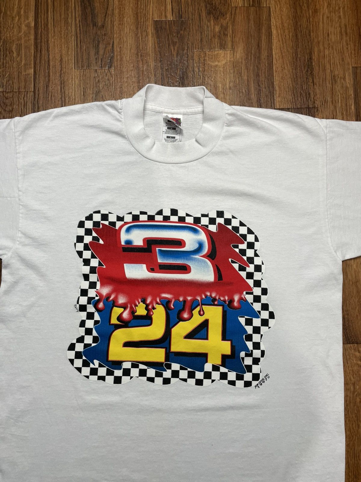 NASCAR Vintage Racing Shirt White M Dale Jeff Gordon 1997 Nascar Size US M / EU 48-50 / 2 - 2 Thumbnail