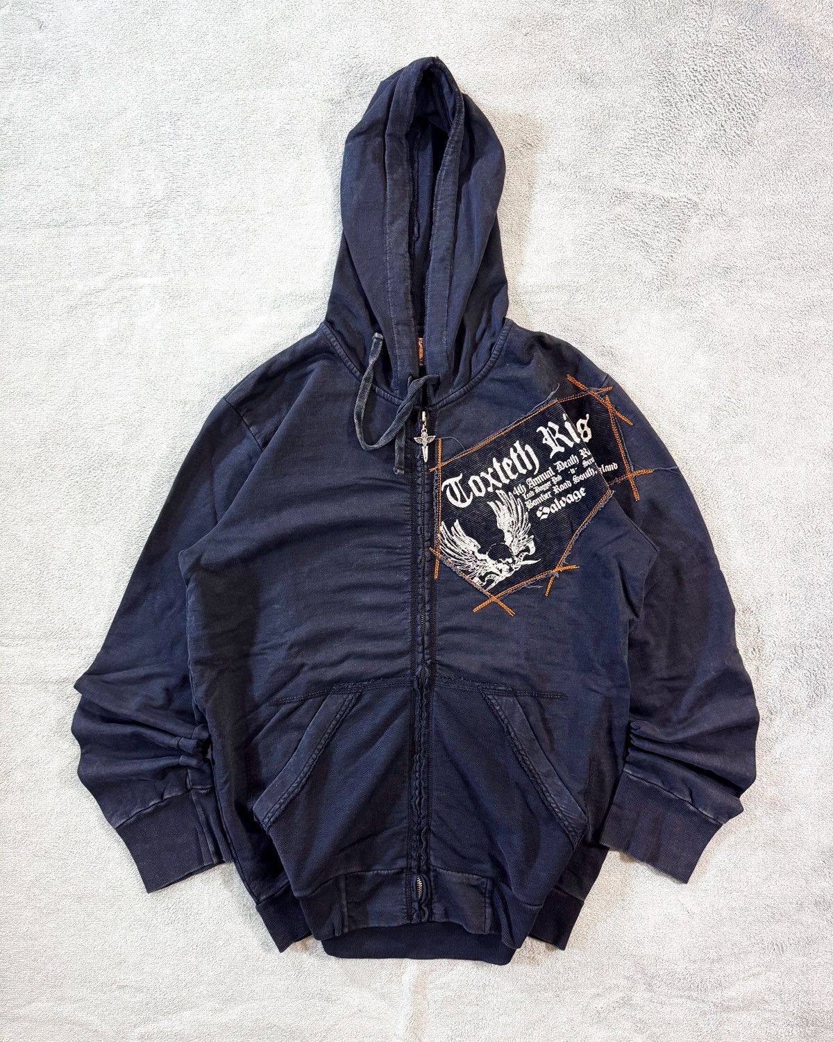 Salvage Vintage Y2k Salvage Toxteth Riders Zip Hoodie Size US M / EU 48-50 / 2 - 2 Thumbnail