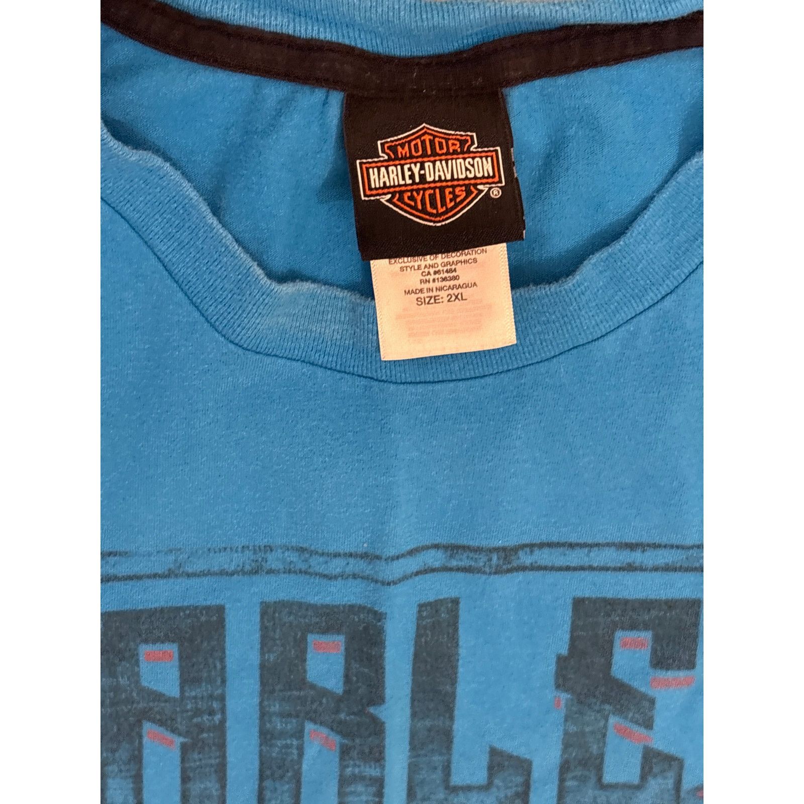 Harley Davidson Harley Davidson Motorcycles Eagle crest biker 2XL blue shirt Size US XXL / EU 58 / 5 - 4 Thumbnail