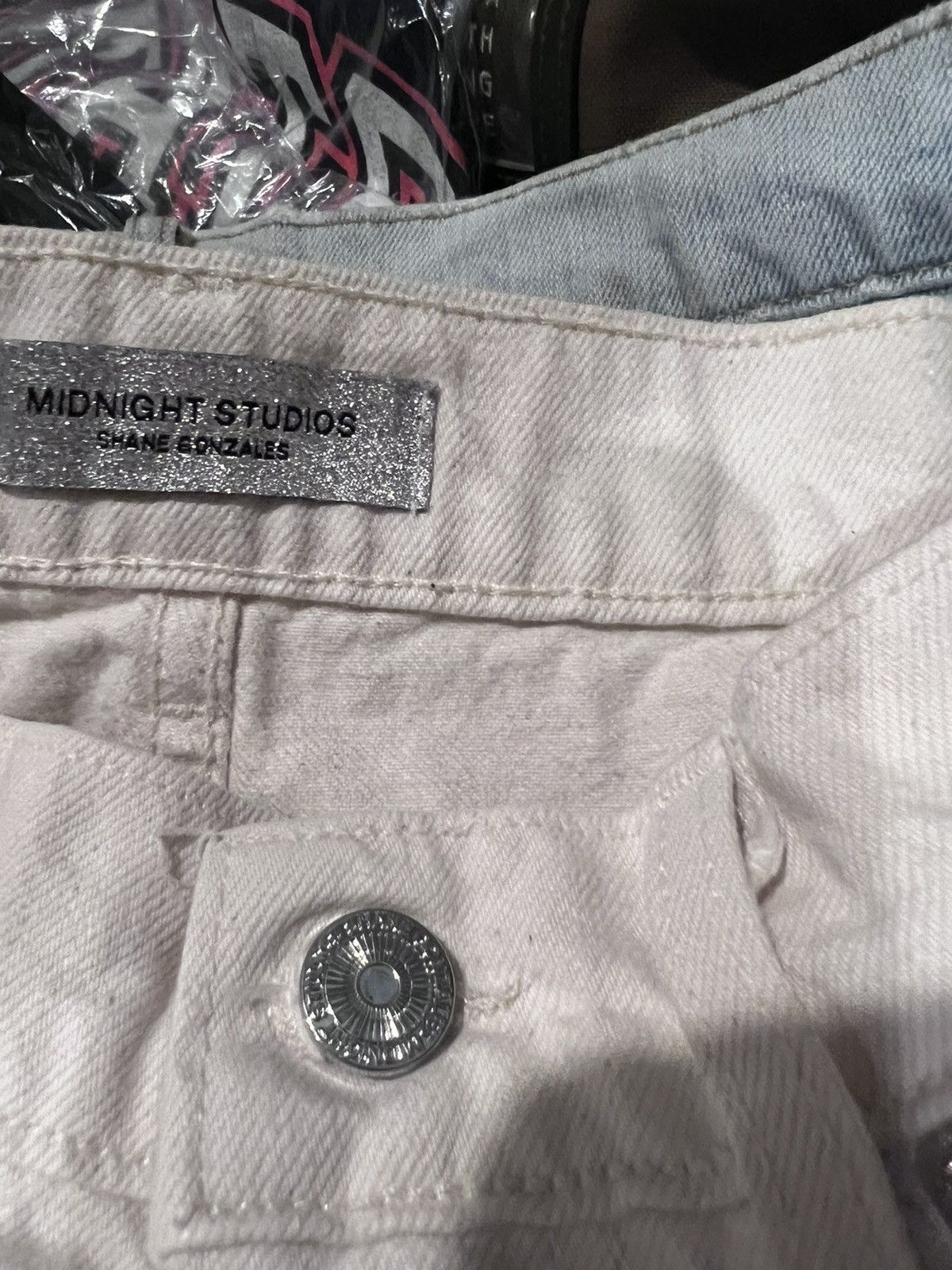 Midnight Studios Hollywood 5 Pocket Beige Denim Jeans | Midnight Studios | Size US 32 / EU 48 - 3 Thumbnail