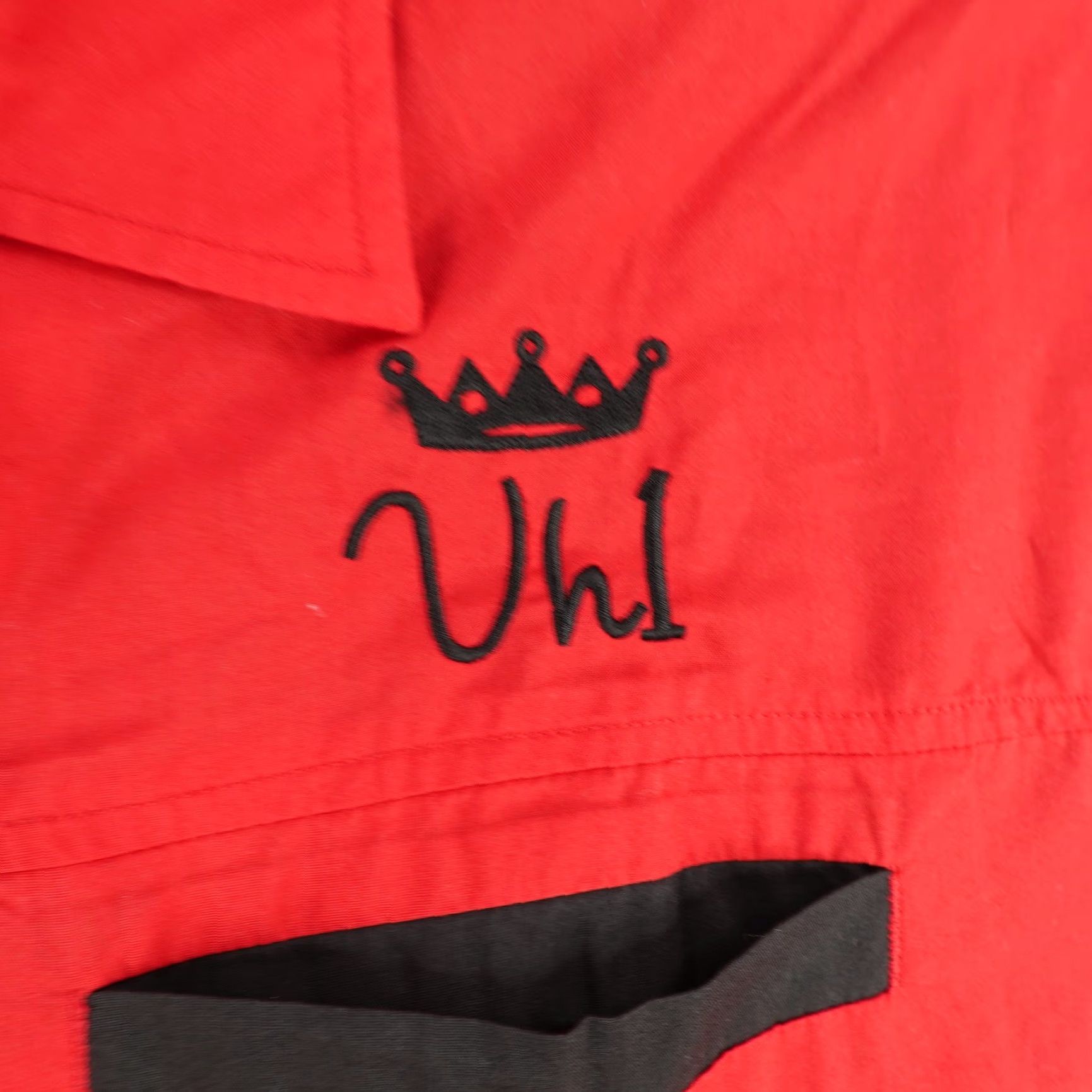 Vintage Hilton Mens XL Red Black Retro VH1 Rockabilly Button Up Shirt Size US XL / EU 56 / 4 - 3 Thumbnail