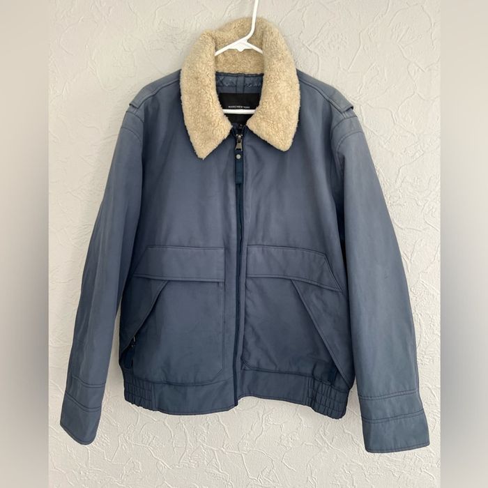 Andrew Marc Andrew Marc Yarmouth Micro Sheen Parka Jacket Sherpa LARGE