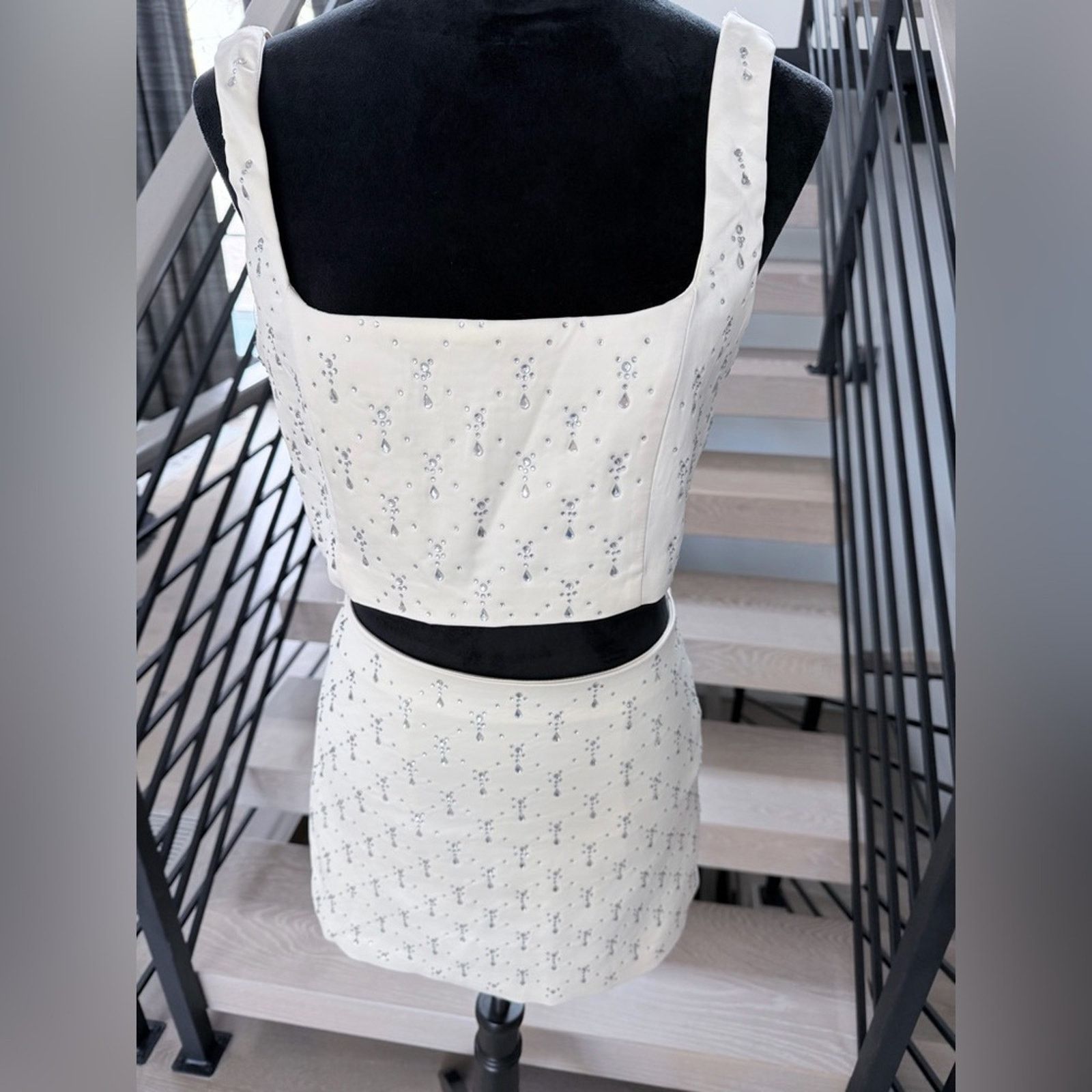 Other White Y2K Matching Skirt set .Top size M and skirt size S Size 26" / US 2 / IT 38 - 2 Thumbnail