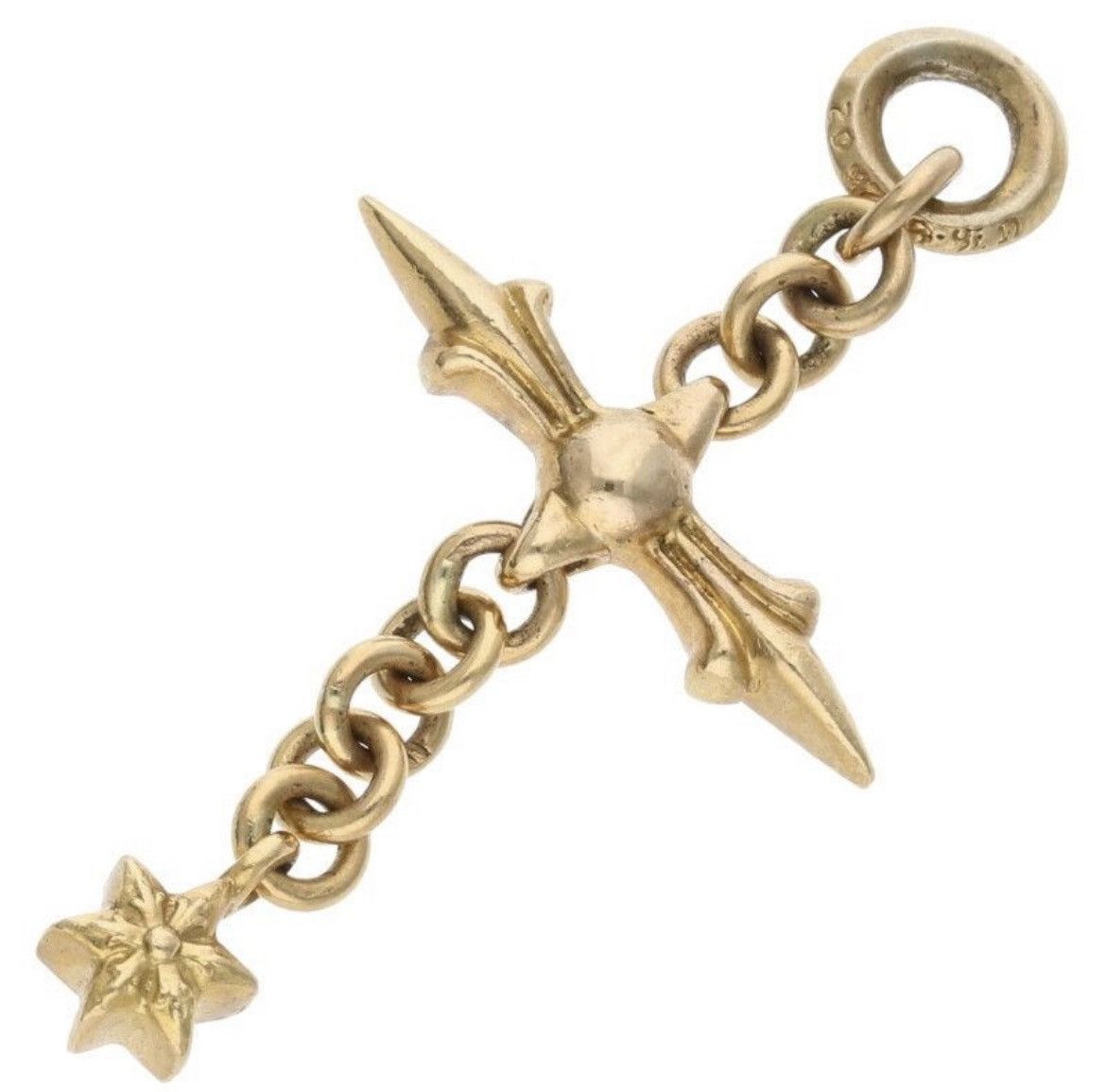Chrome Hearts Chrome Hearts 22K Roly Cross Gold Necklace Size ONE SIZE - 2 Thumbnail
