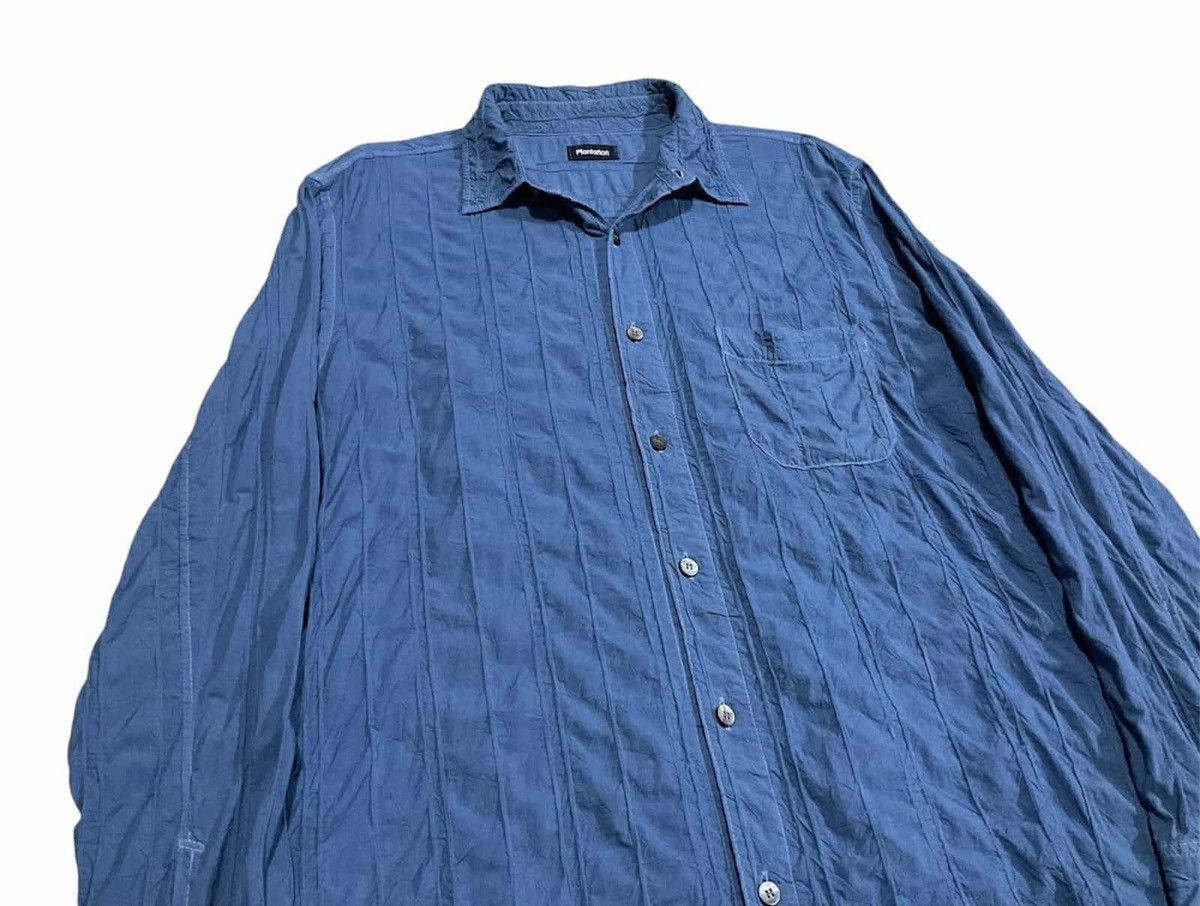 Issey Miyake 🔥Vintage Issey Miyake Plantation Pleats Wrinkled Shirt Size US XL / EU 56 / 4 - 7 Thumbnail