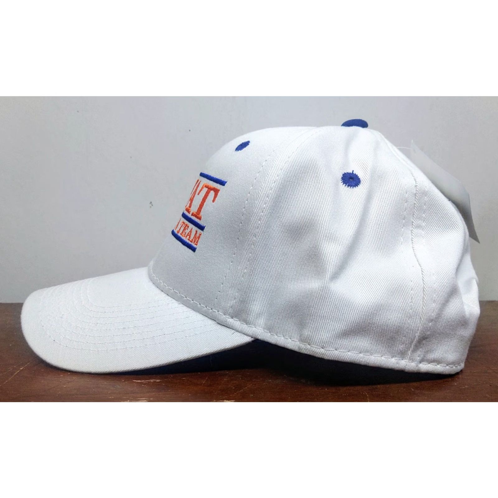 Vintage VINTAGE The Game S.W.A.T. White Hat Baseball Cap Adjustable Twill Cotton Mens Hat White 90s Football OutdoorSports Casual Travel Workwear Size ONE SIZE - 4 Thumbnail