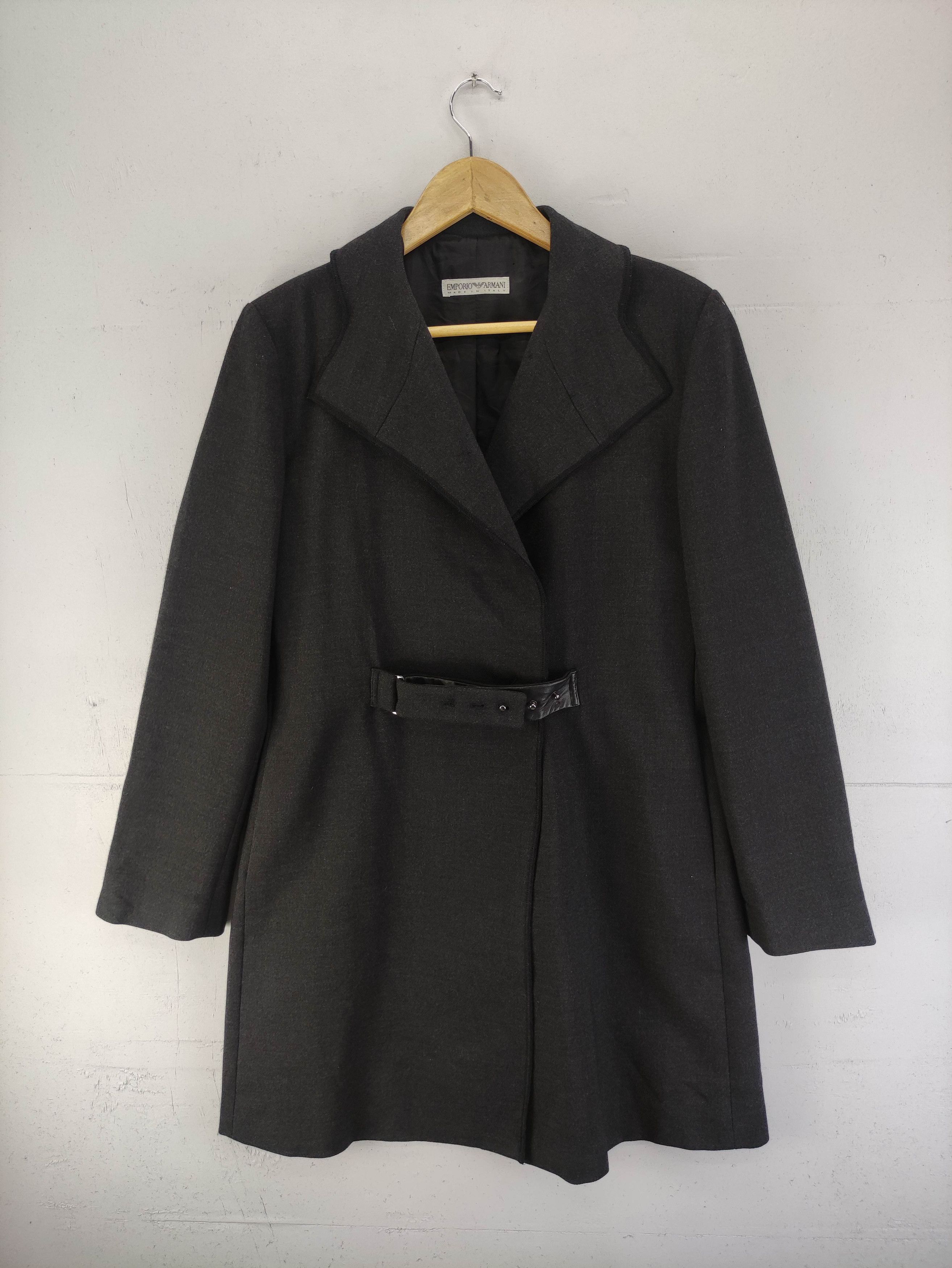 Emporio Armani Vintage Emprio Armani Long Coat Jacket Size M / US 6-8 / IT 42-44 - 1 Thumbnail