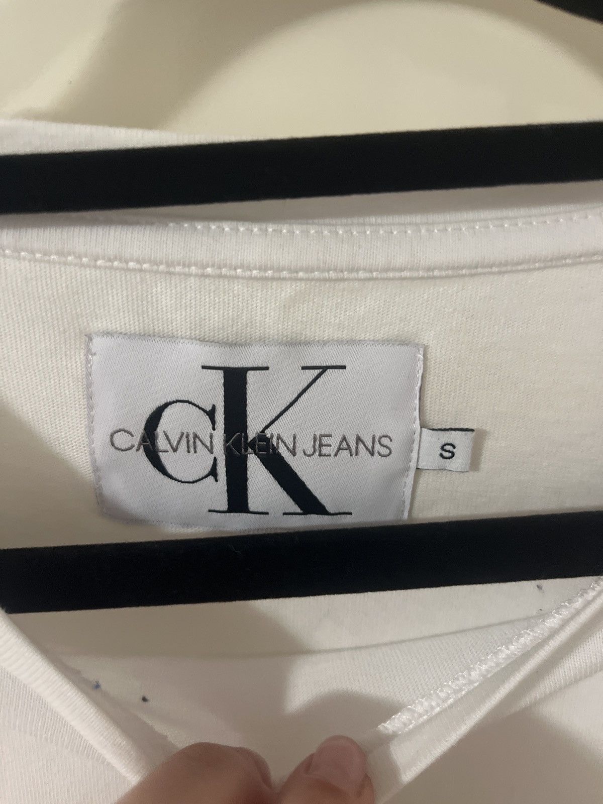 Calvin Klein Calvin Klein White Classic Tshirt Size S / US 4 / IT 40 - 2 Thumbnail
