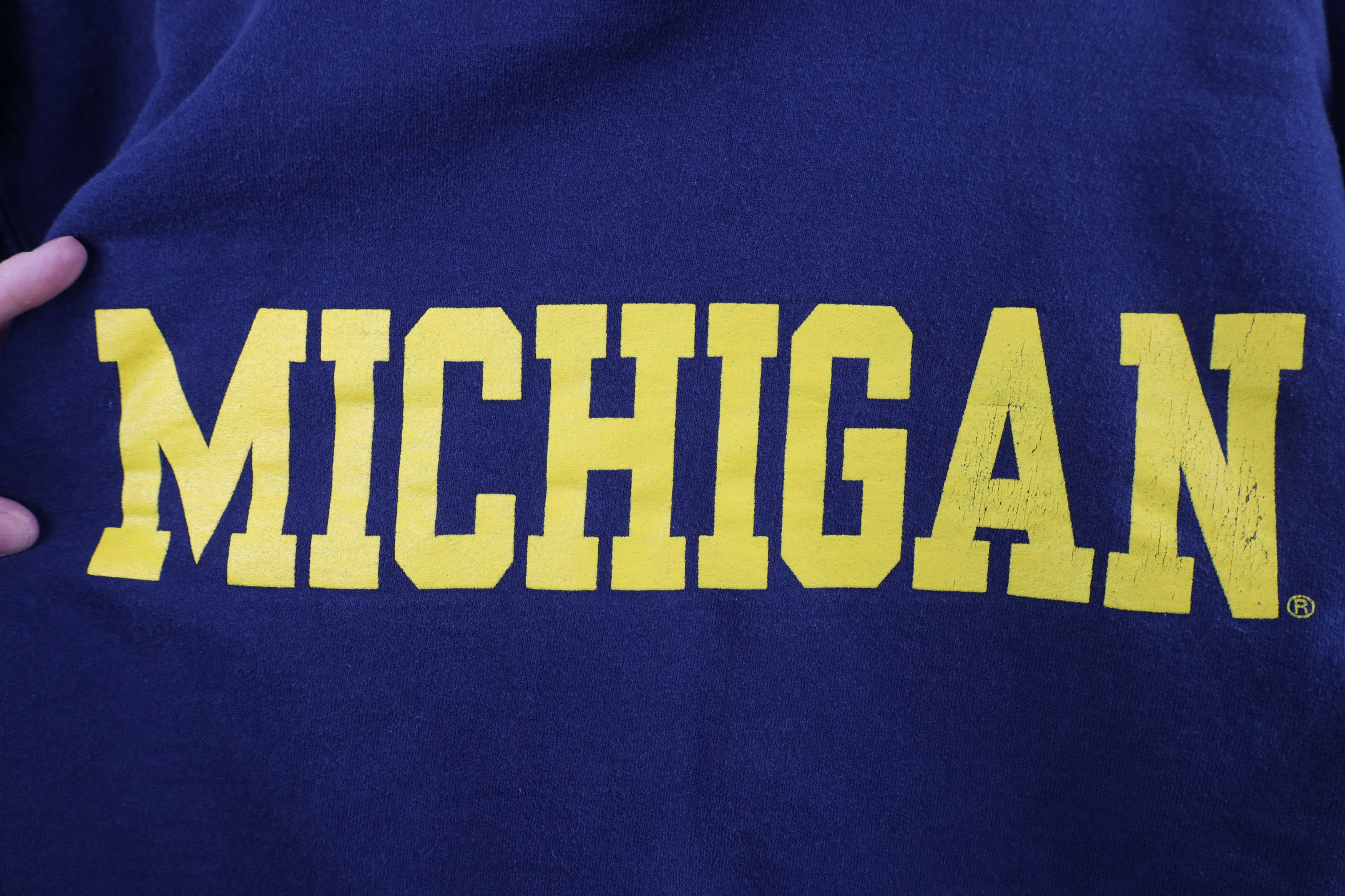 Vintage Vintage 90s Heavyweight University of Michigan Sweatshirt Size S / US 4 / IT 40 - 4 Thumbnail