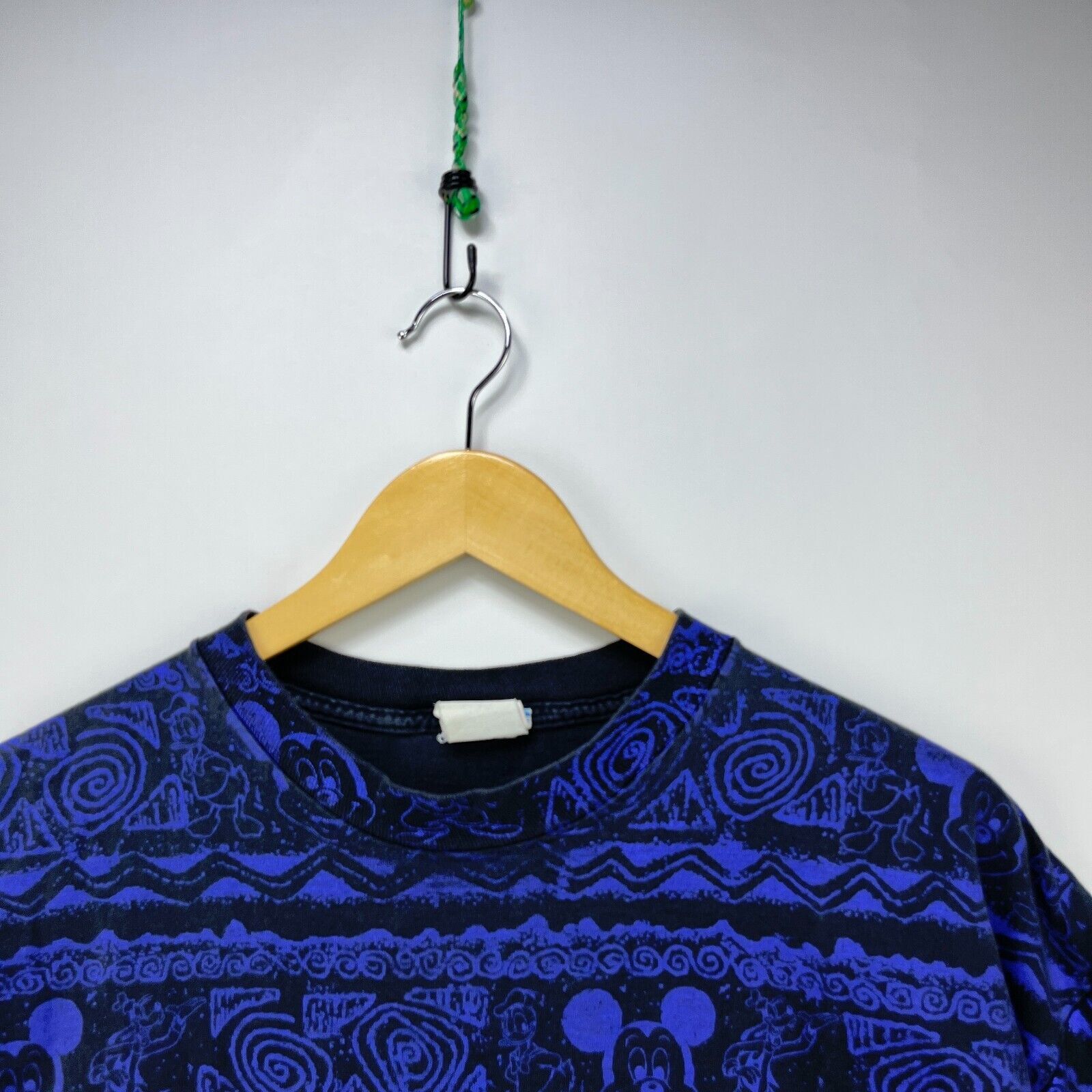 Disney × Vintage Vintage 90s Mickey Mouse All Over Print Trippy T-Shirt OSFA Size US XL / EU 56 / 4 - 3 Thumbnail