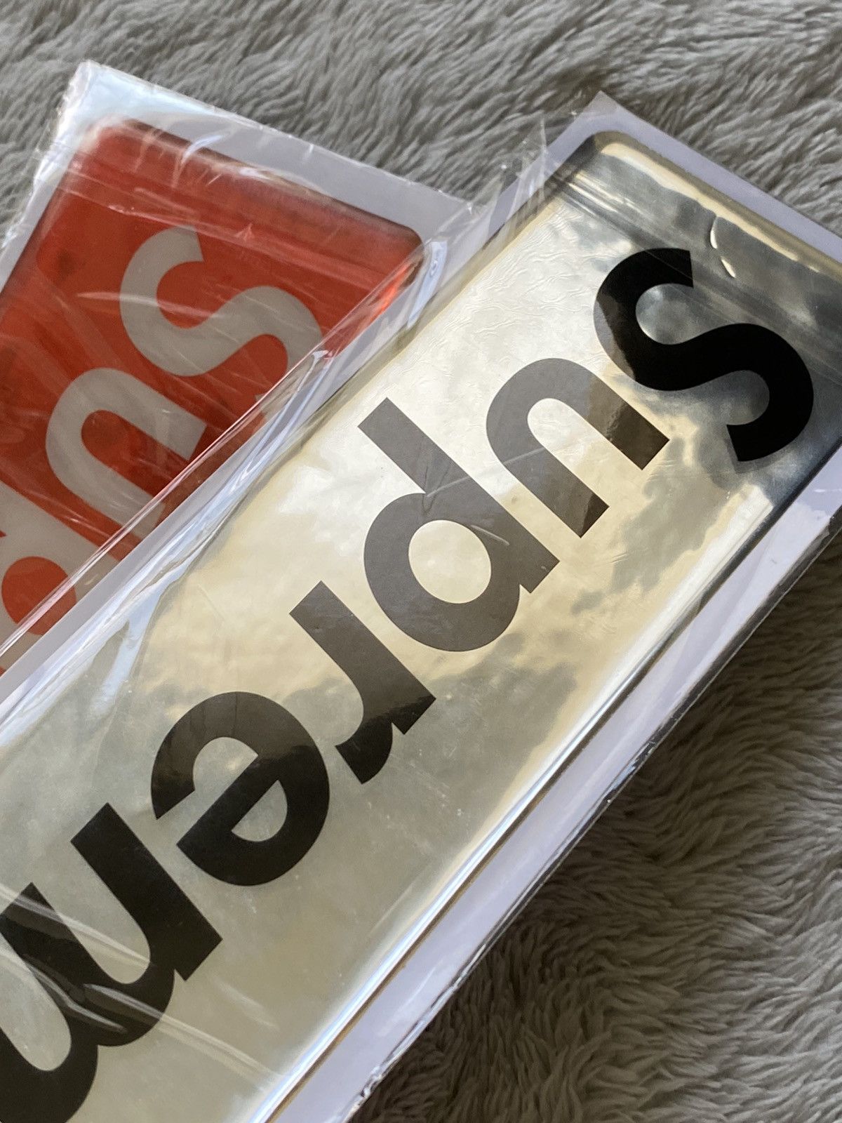 Supreme Supreme box logo sticker set of 2 plastic authentic Size ONE SIZE - 6 Thumbnail