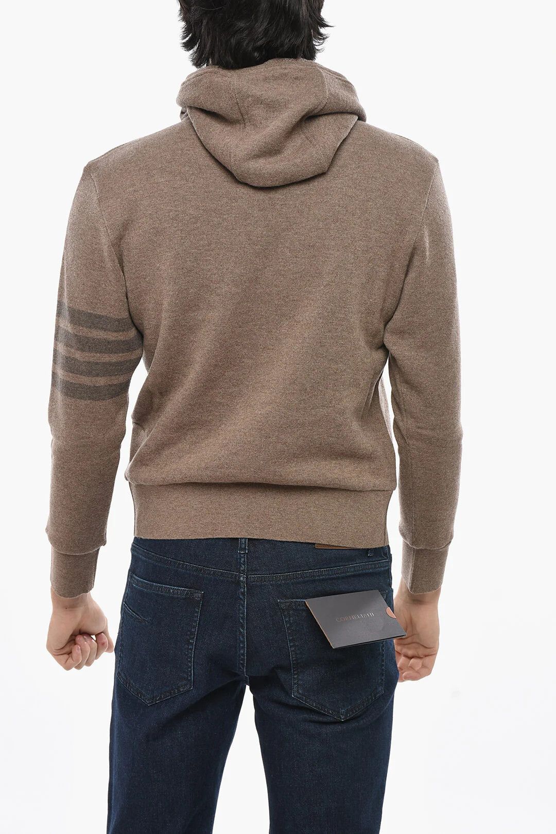 Thom Browne og1mm0426 Virgin Wool Sweater in Brown Size US S / EU 44-46 / 1 - 2 Thumbnail