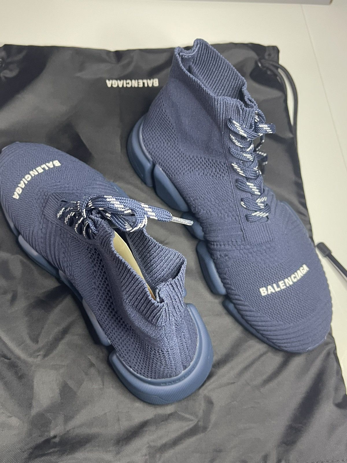 Balenciaga Balenciaga Speed 2.0 Lace-Up Blue Size 40 New Box & Dustbag Size US 7 / EU 40 - 9 Thumbnail